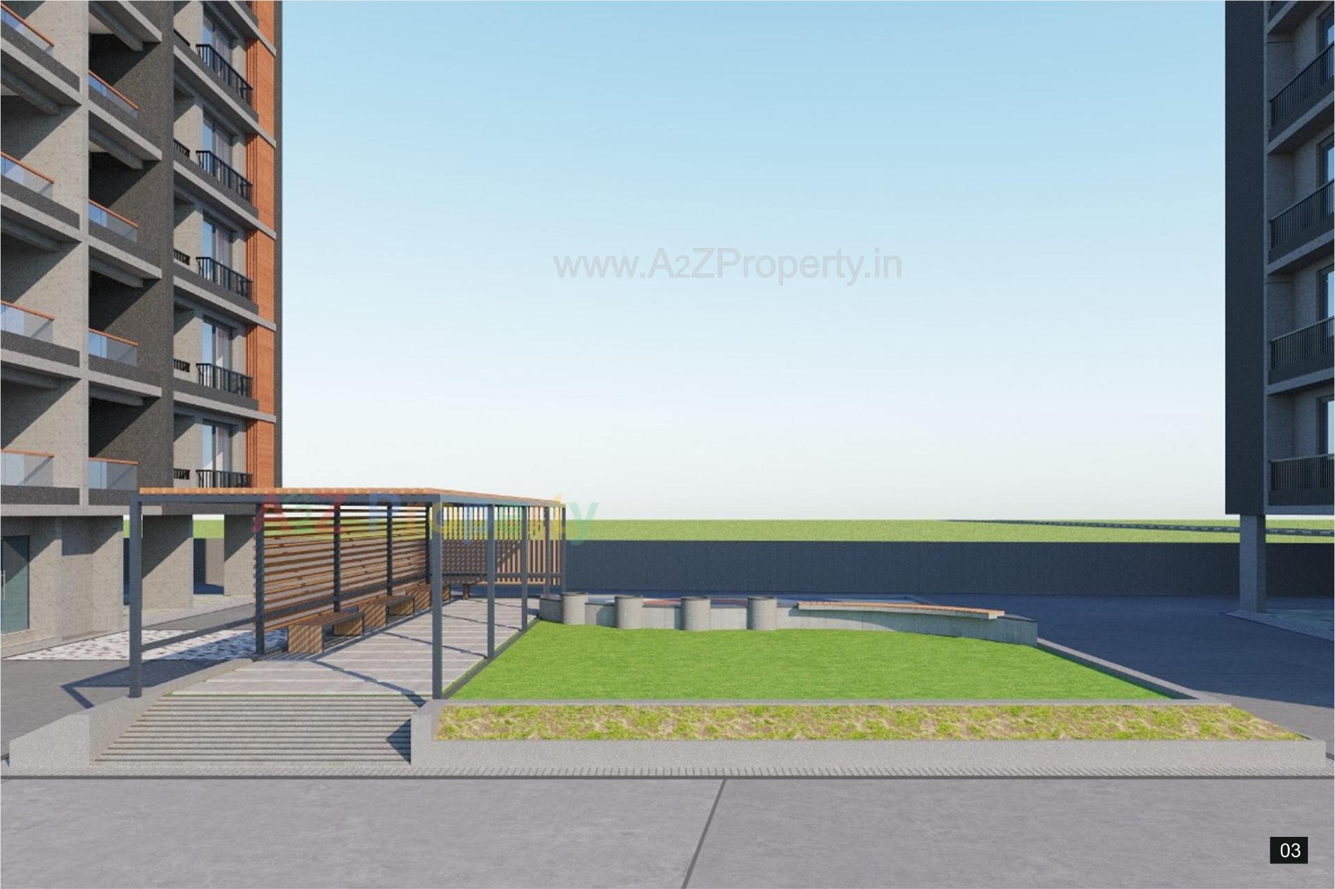 3D Elevation of real estate project Maharaja Unity located at Ichhapor, Surat, Gujarat