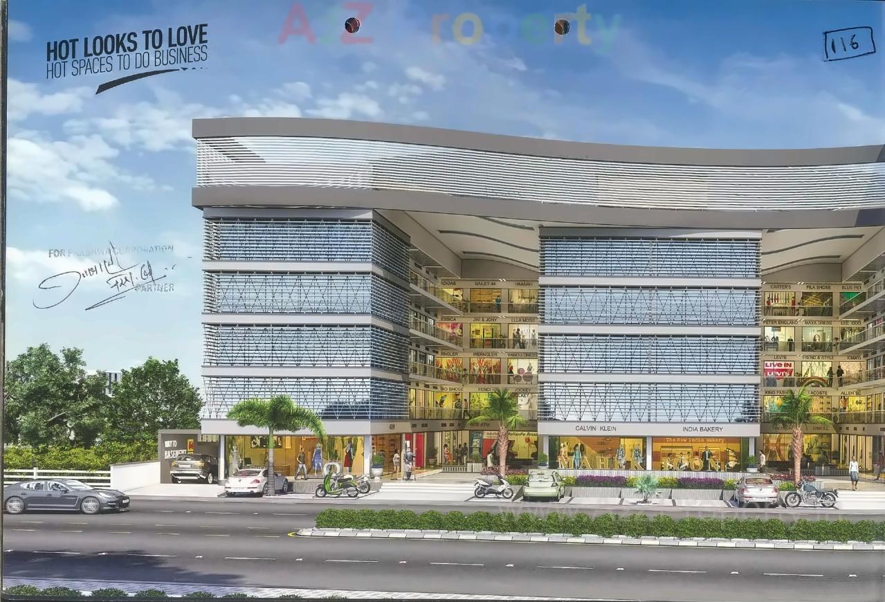 3D Elevation of real estate project Mahek Icon located at Katar, Surat, Gujarat