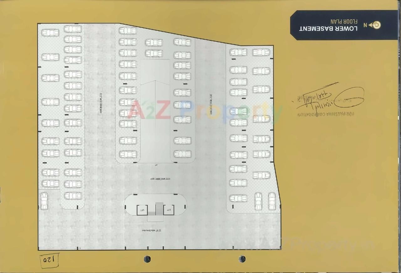 Layout of real estate project Mahek Icon located at Katar, Surat, Gujarat