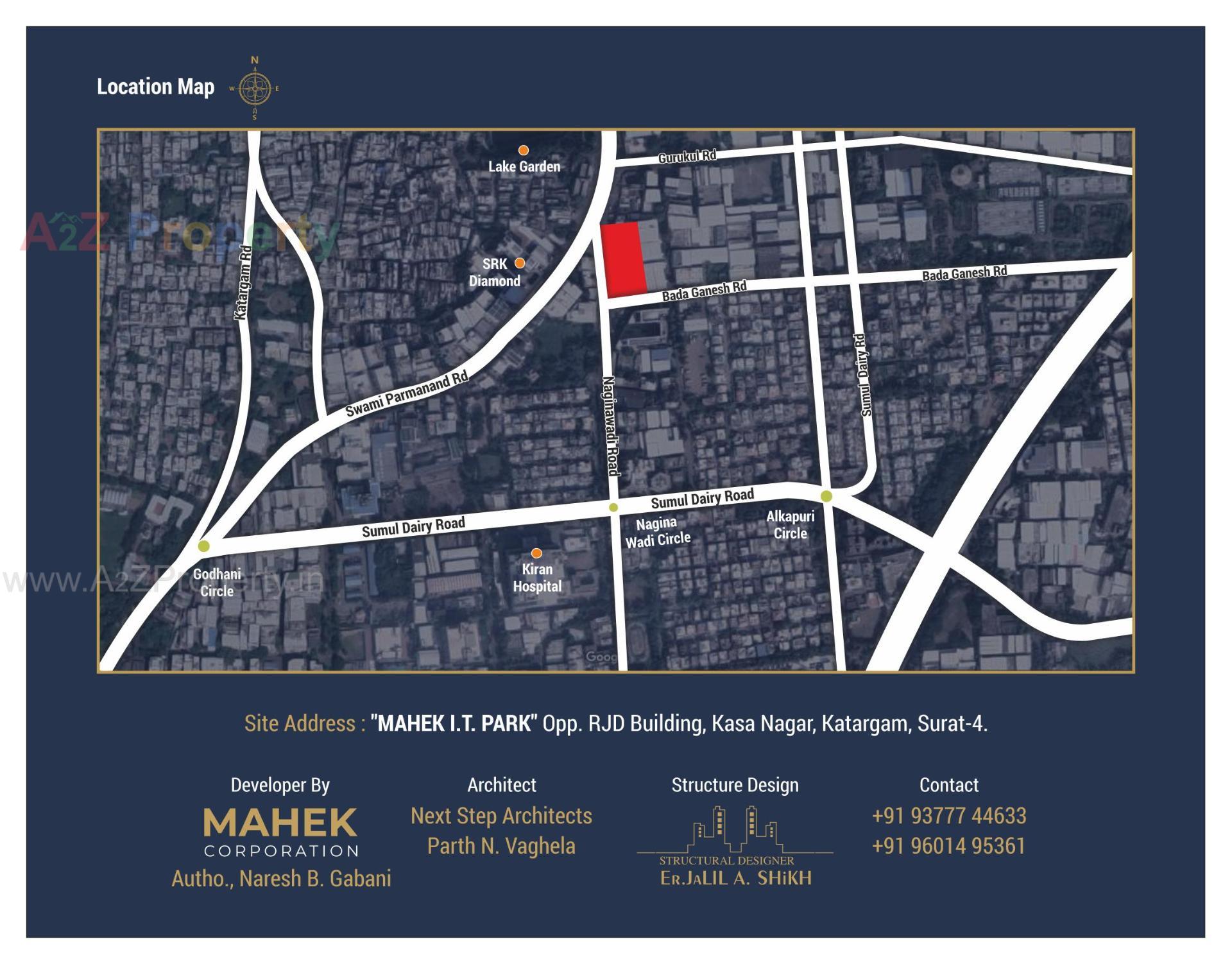  of real estate project Mahek It Park located at Katargam, Surat, Gujarat