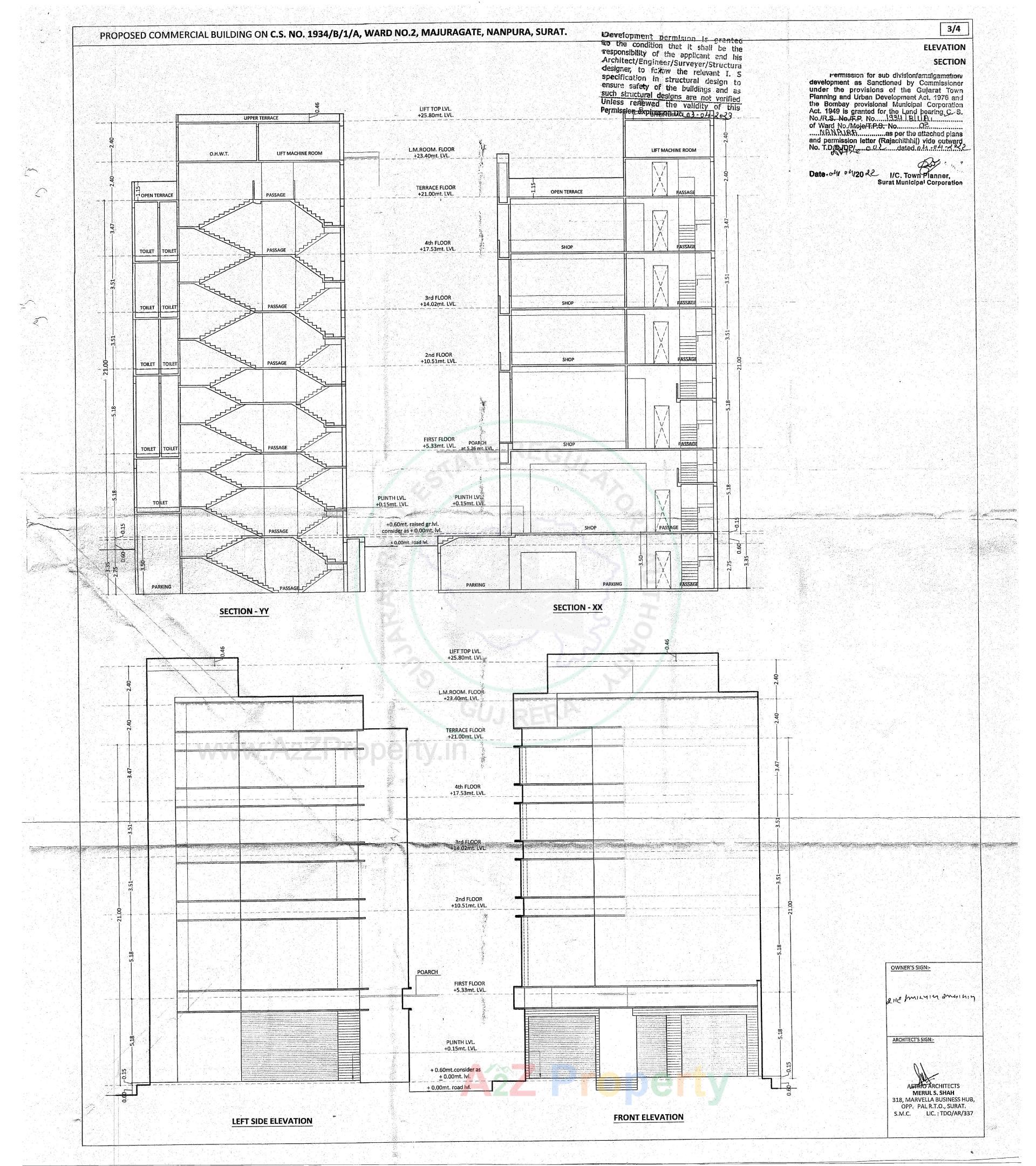 of real estate project Majoris located at Majura, Surat, Gujarat