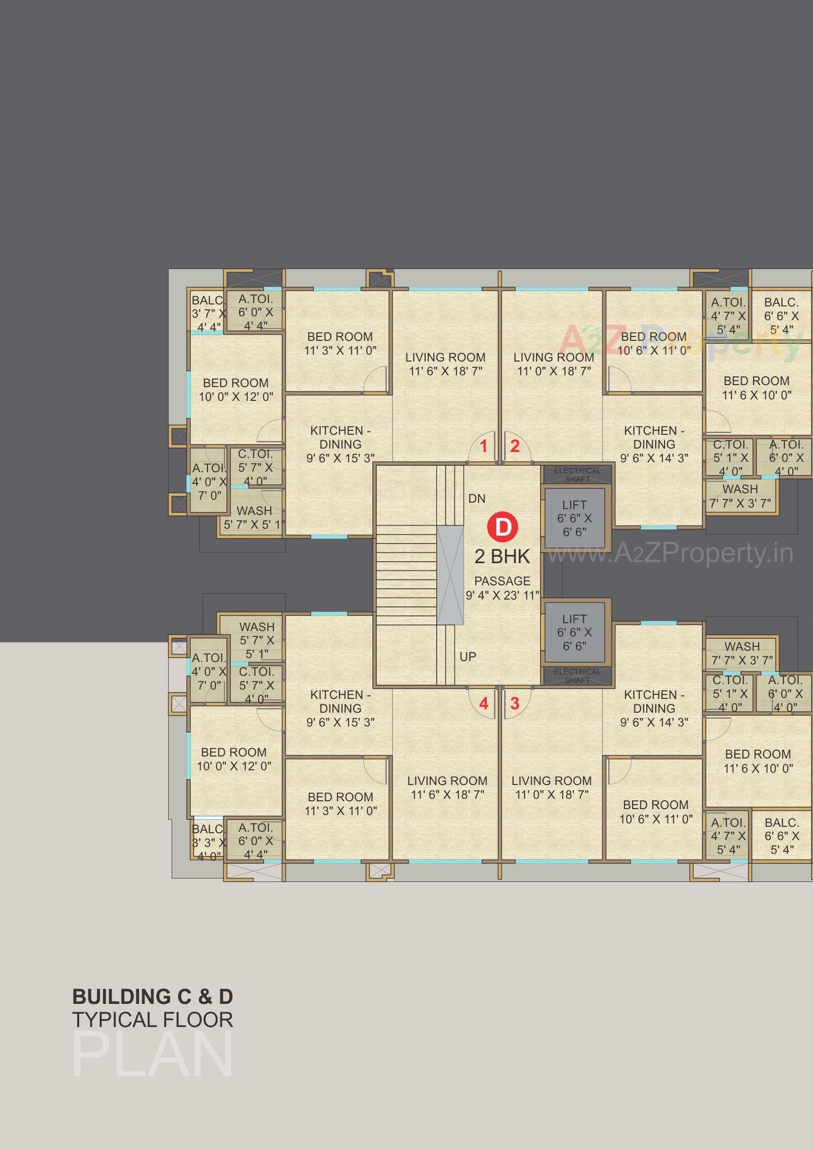 Layout of real estate project Malabar Plus located at Rander, Surat, Gujarat