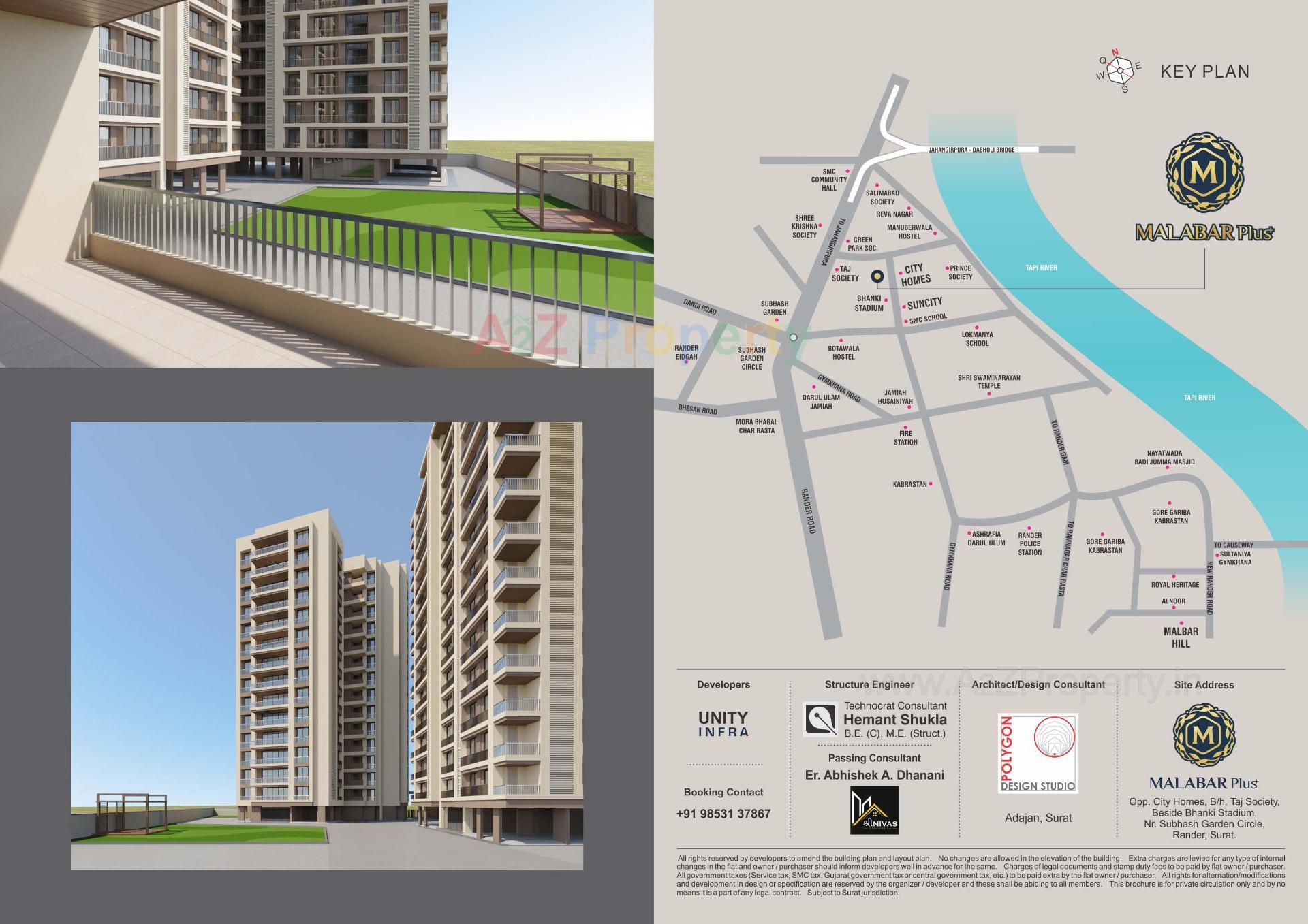 of real estate project Malabar Plus located at Rander, Surat, Gujarat