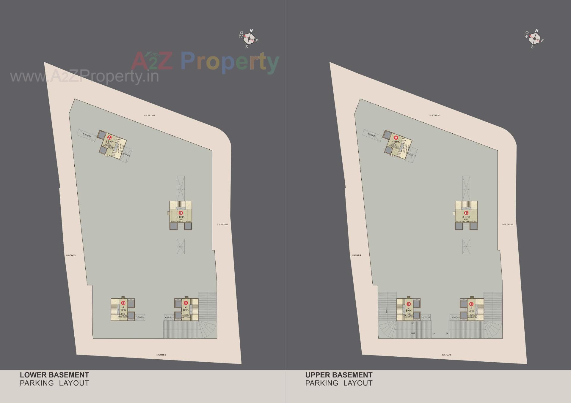 Layout of real estate project Malabar Plus located at Rander, Surat, Gujarat