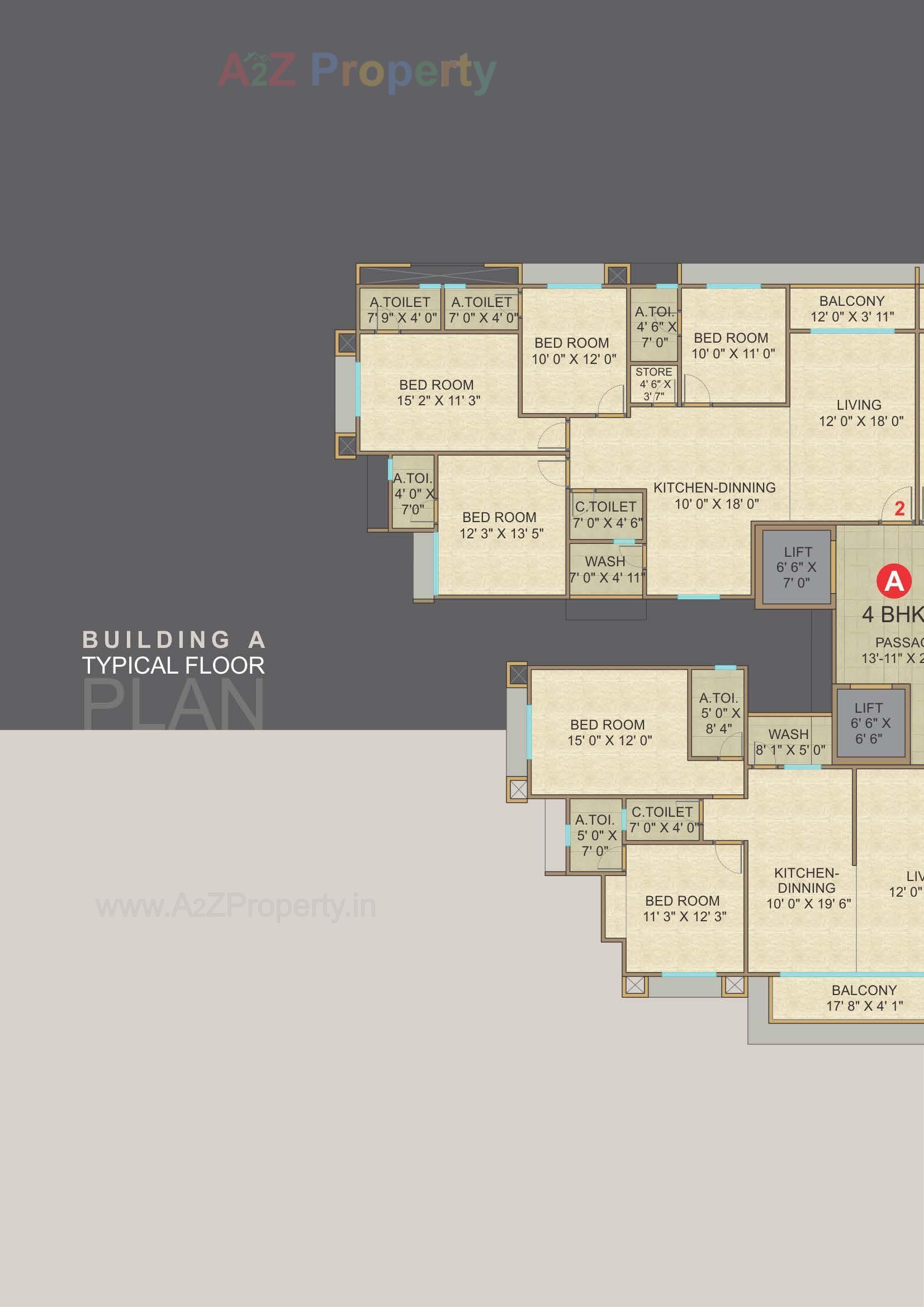 Layout of real estate project Malabar Plus located at Rander, Surat, Gujarat