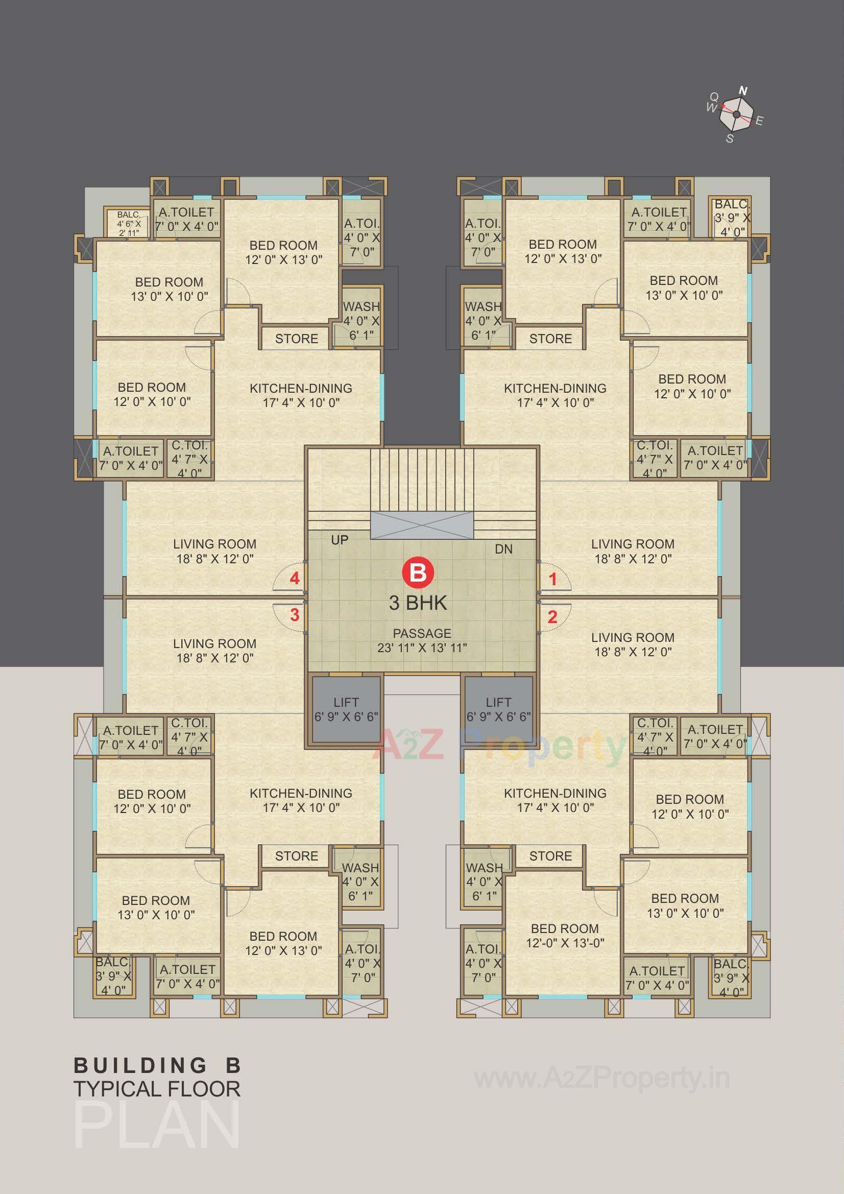 Layout of real estate project Malabar Plus located at Rander, Surat, Gujarat