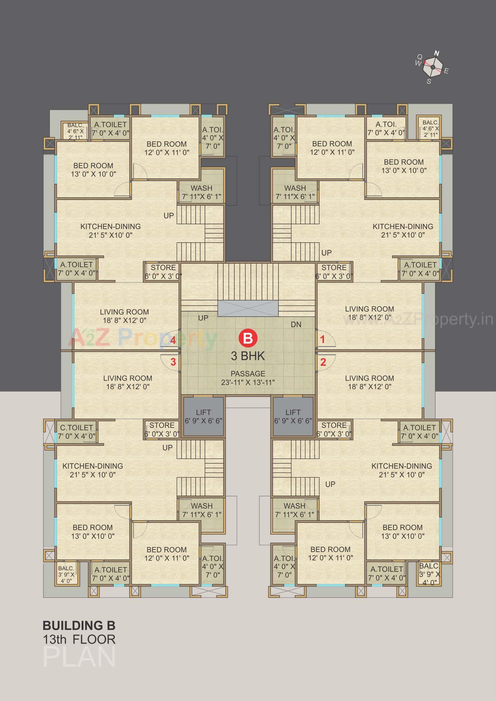 Layout of real estate project Malabar Plus located at Rander, Surat, Gujarat