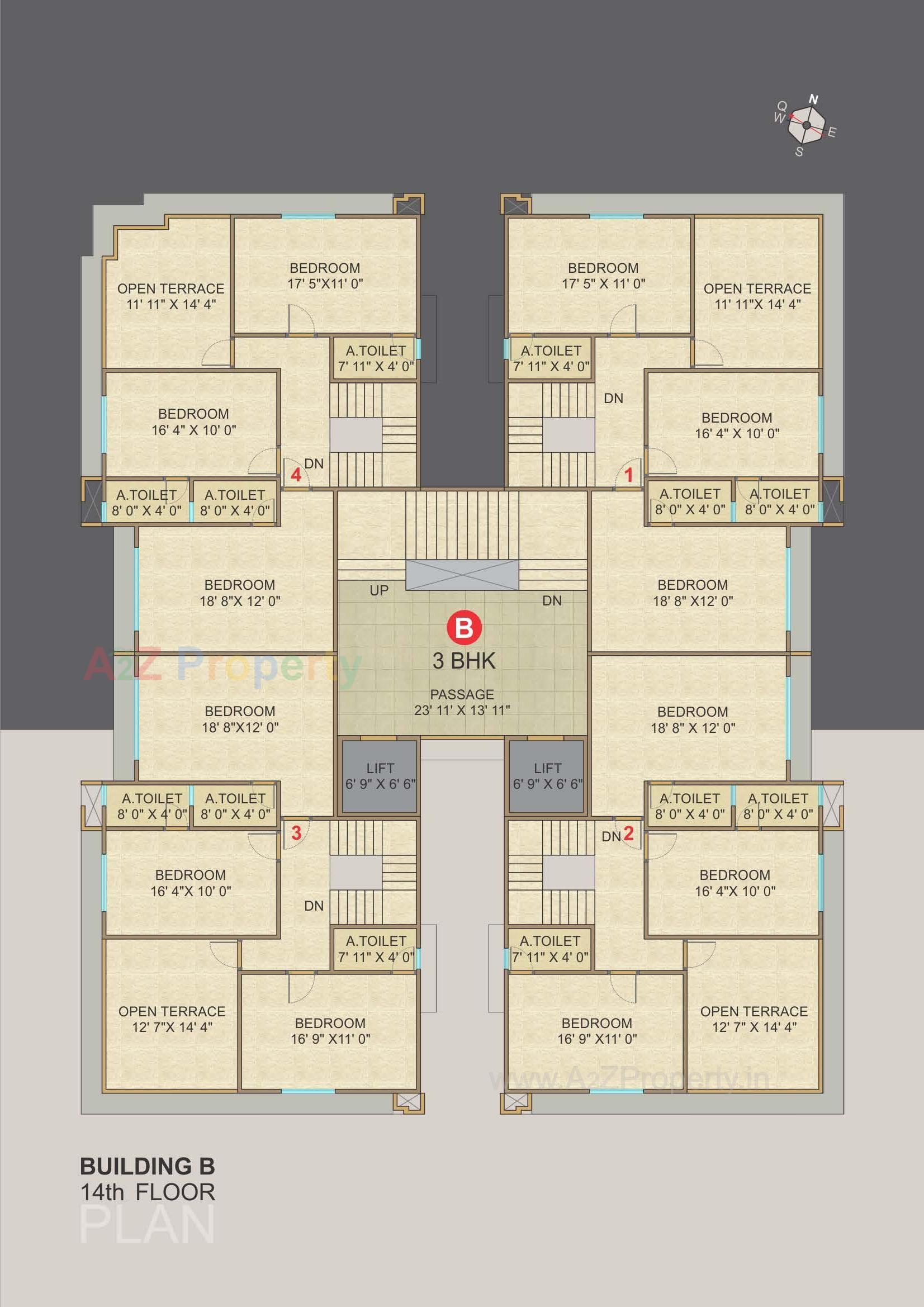 Layout of real estate project Malabar Plus located at Rander, Surat, Gujarat