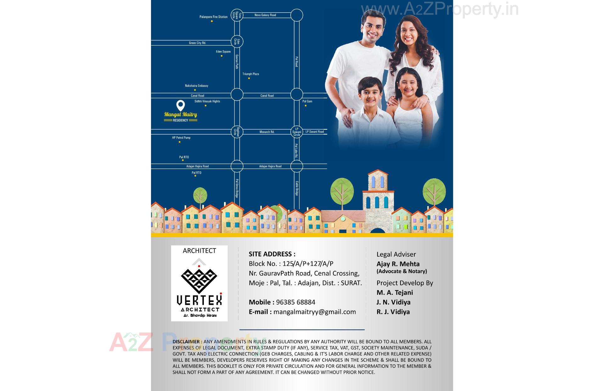  of real estate project Mangal Maitry Residency located at Pal, Surat, Gujarat