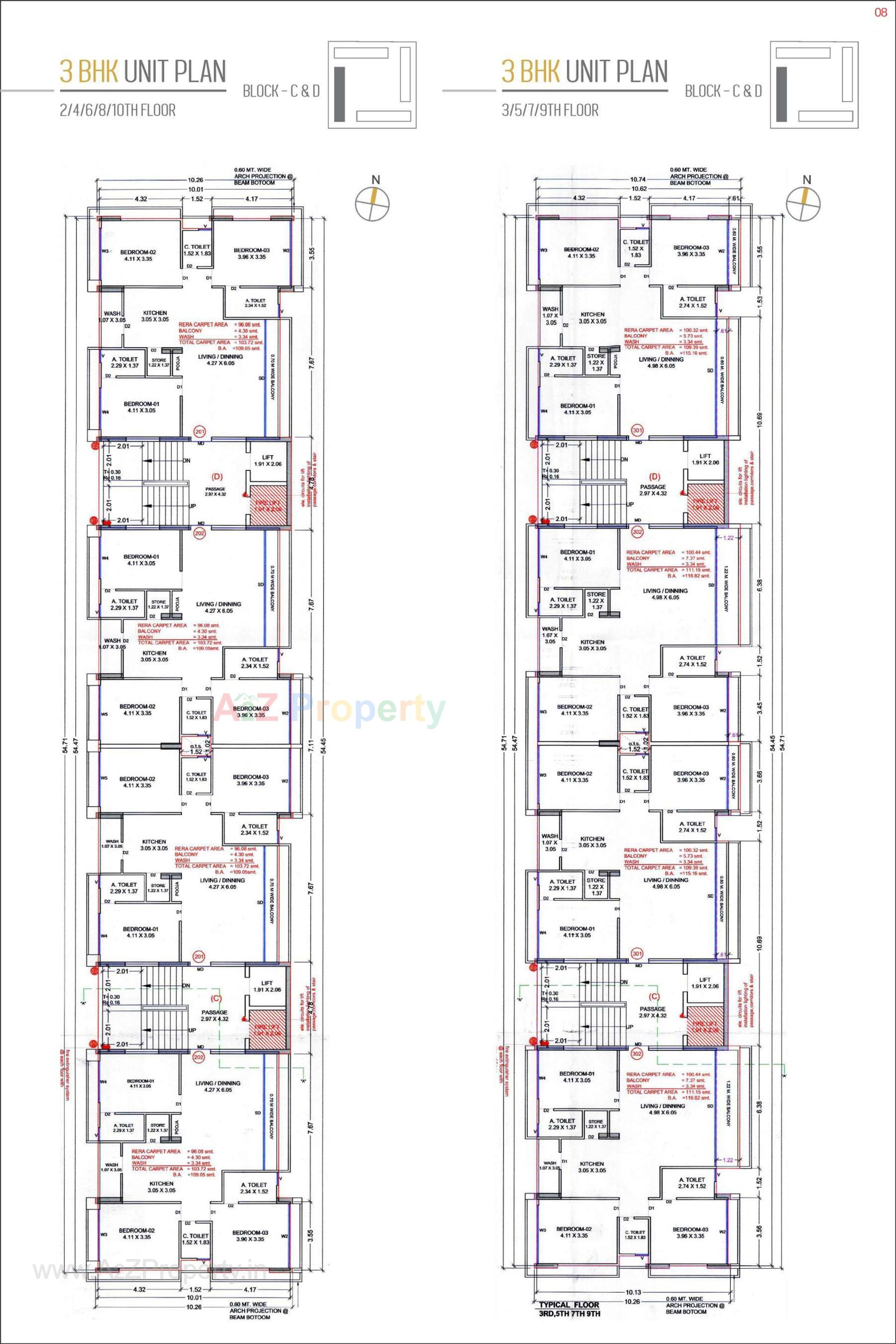 Layout of real estate project Mangalam Bliss located at Dumas, Surat, Gujarat