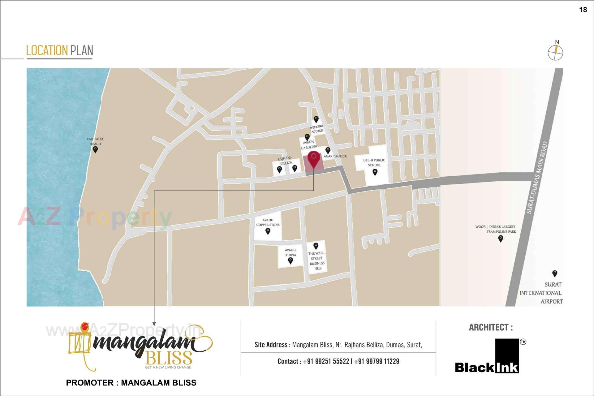  of real estate project Mangalam Bliss located at Dumas, Surat, Gujarat