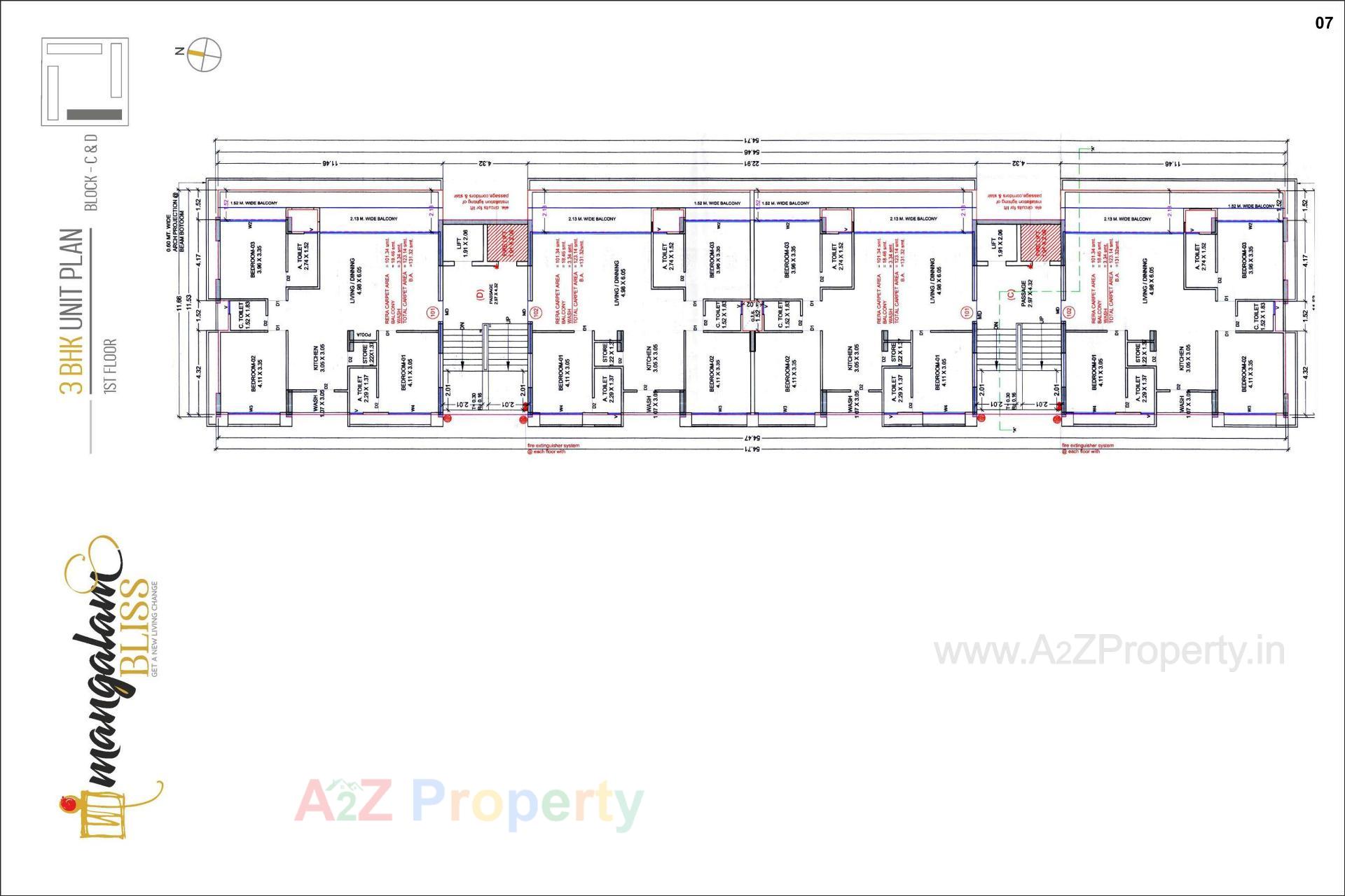 Layout of real estate project Mangalam Bliss located at Dumas, Surat, Gujarat