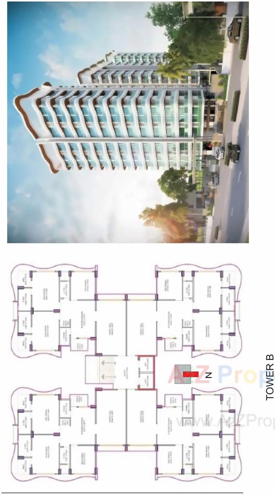 Layout of real estate project Manidhari Luxuria located at Pal, Surat, Gujarat