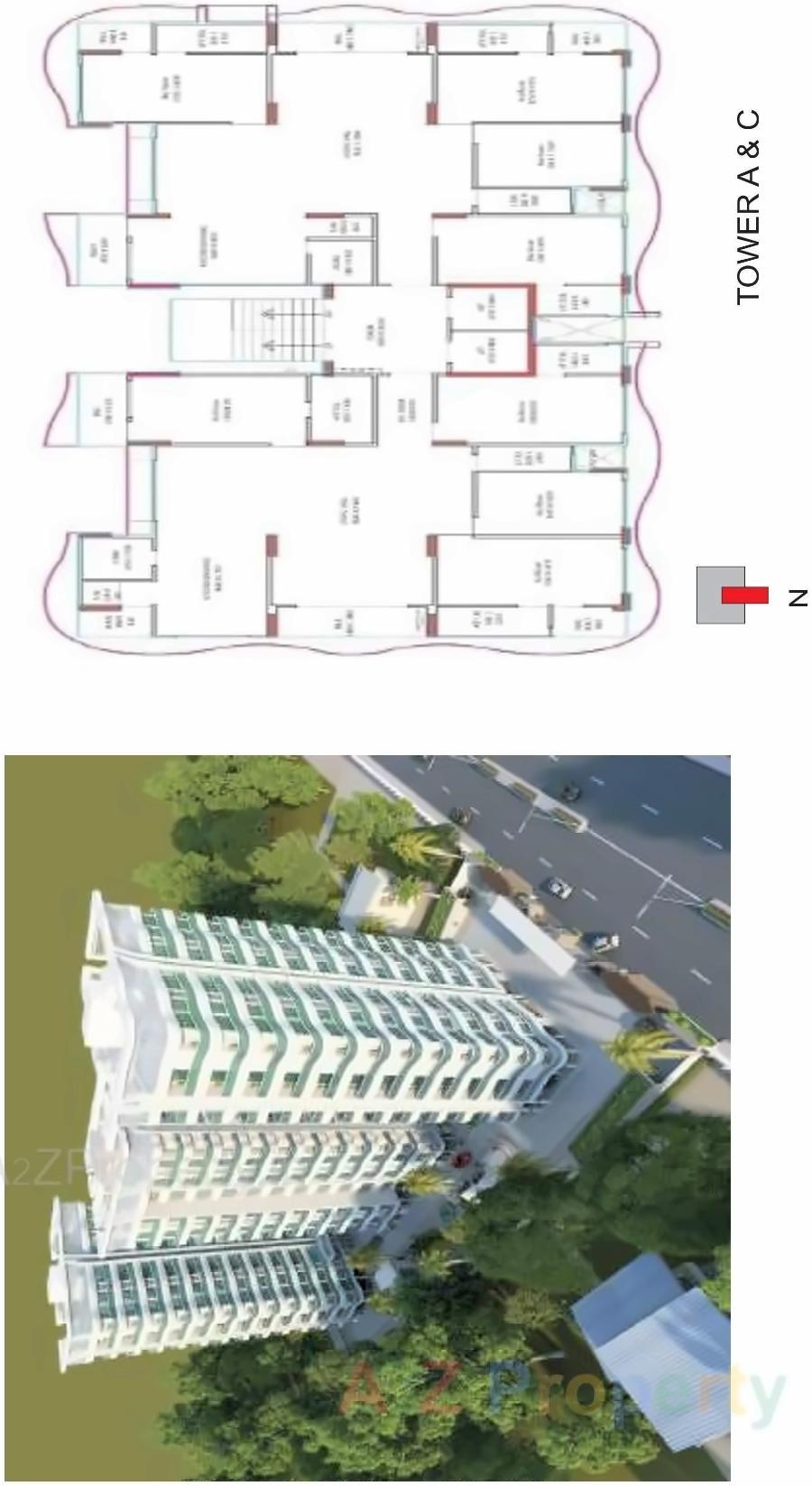 Layout of real estate project Manidhari Luxuria located at Pal, Surat, Gujarat