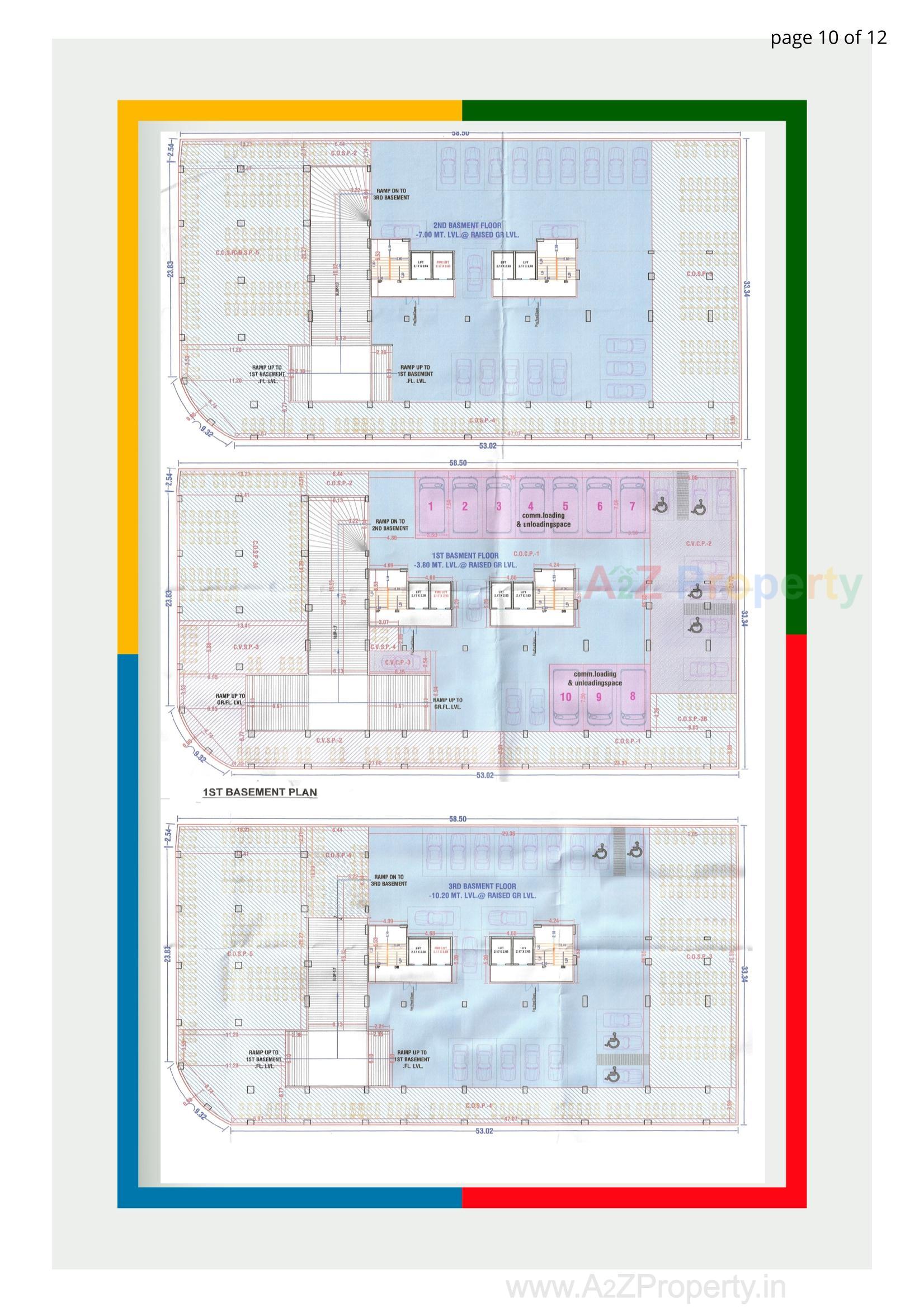 Layout of real estate project Mantra It Center located at Mota Varachha, Surat, Gujarat