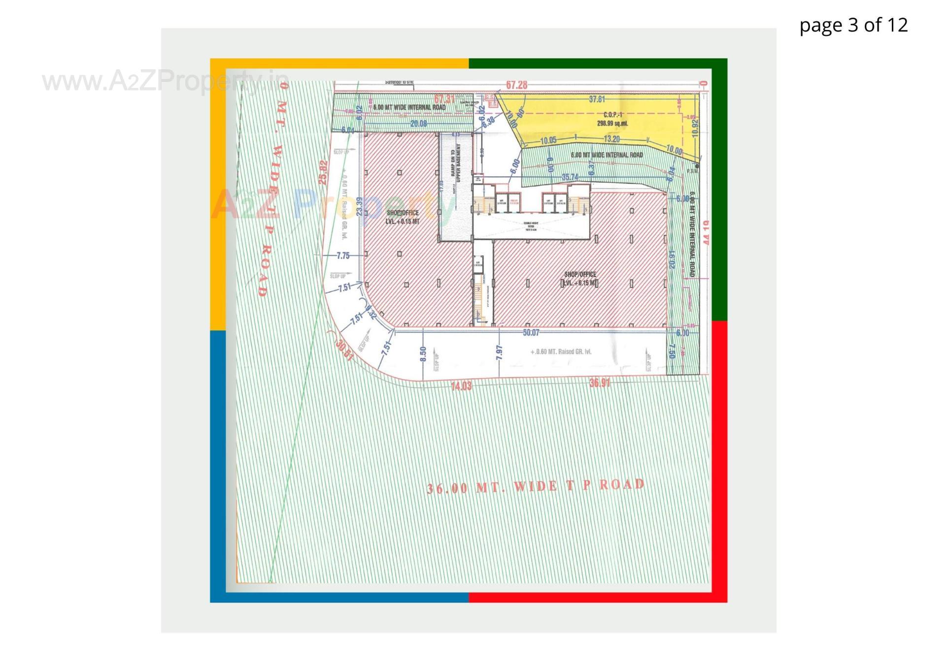 Layout of real estate project Mantra It Center located at Mota Varachha, Surat, Gujarat