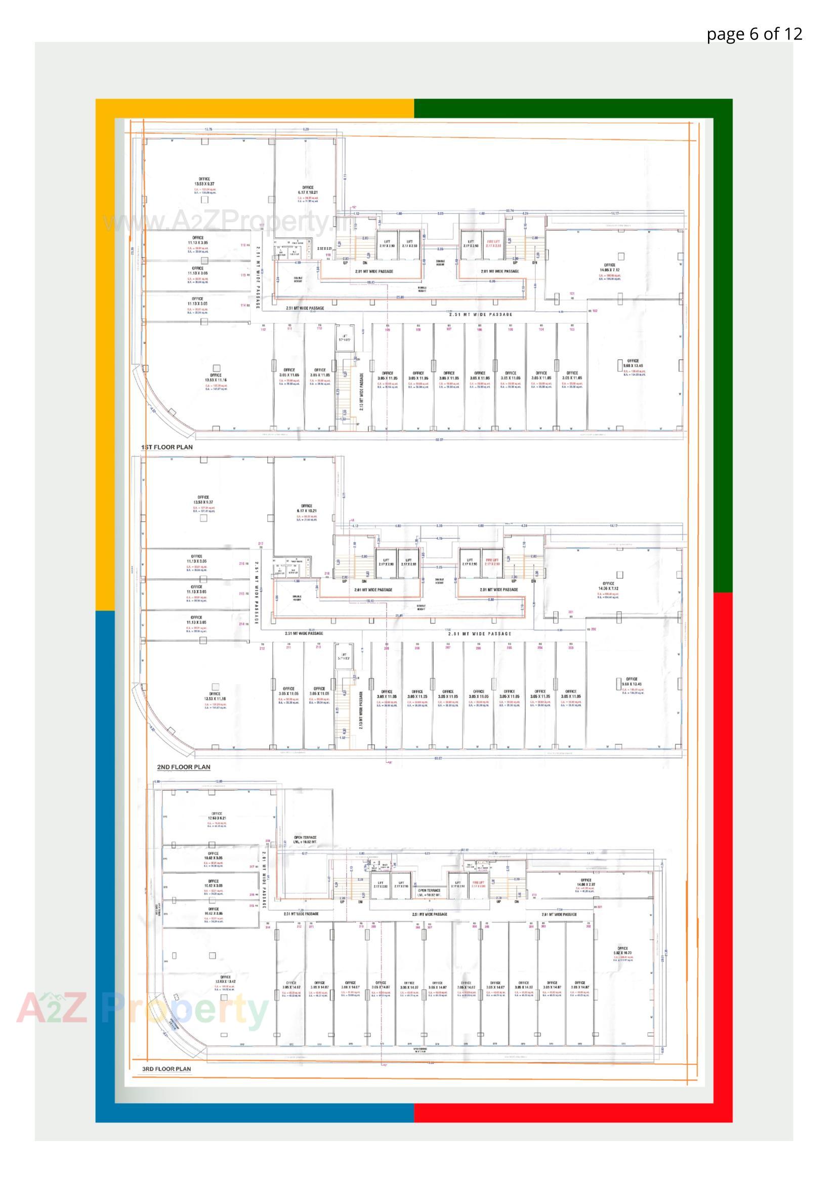 Layout of real estate project Mantra It Center located at Mota Varachha, Surat, Gujarat