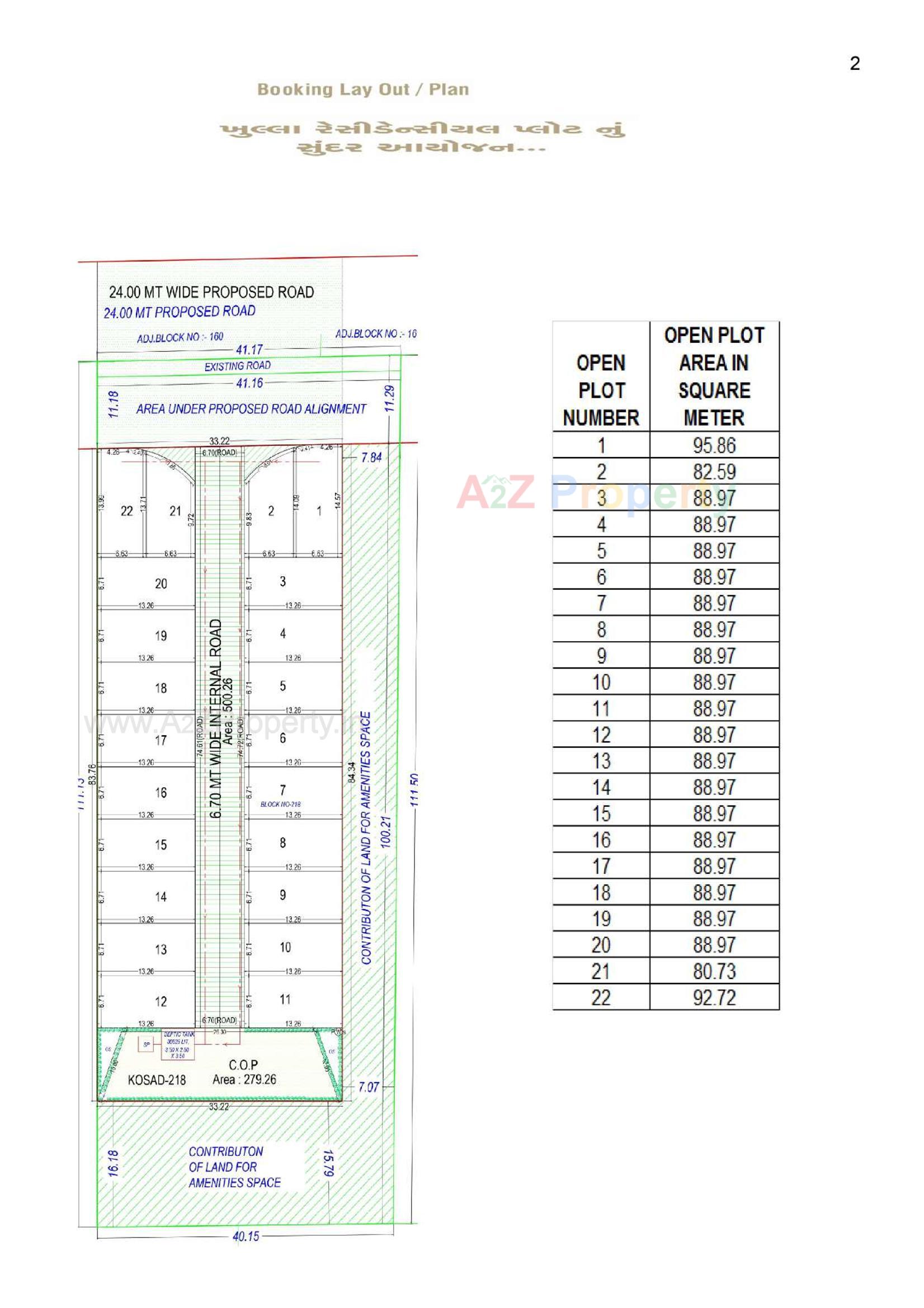 Layout of real estate project Mantra Villa located at Bharthana-kosad, Surat, Gujarat