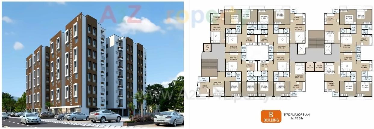 Layout of real estate project Manvay Residency located at Surat, Surat, Gujarat