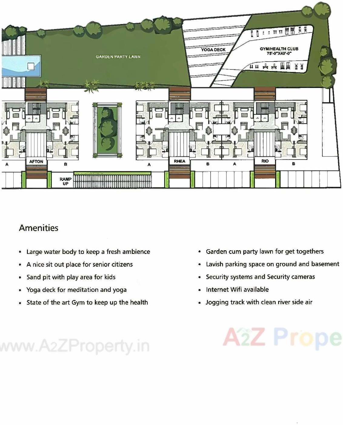 Layout of real estate project Marion Residency located at Dumas, Surat, Gujarat