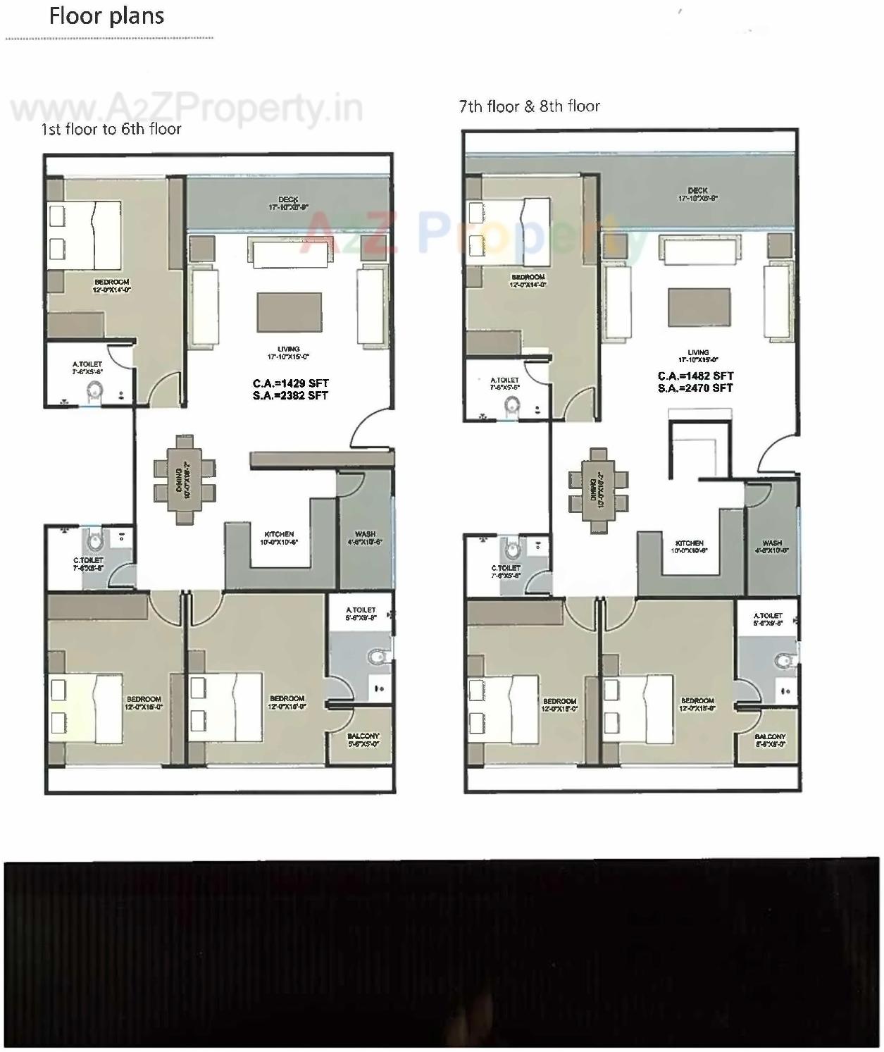 Layout of real estate project Marion Residency located at Dumas, Surat, Gujarat