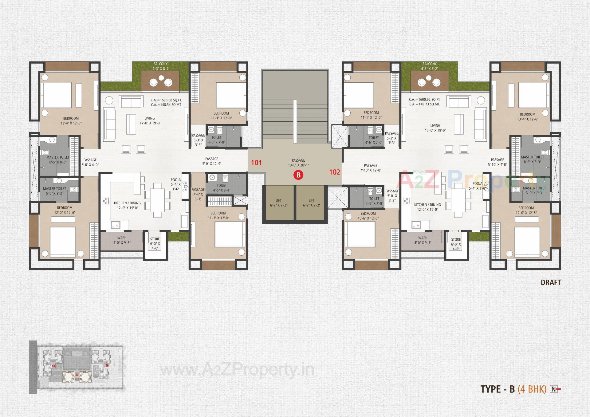 Layout of real estate project Martand Hills located at Surat, Surat, Gujarat