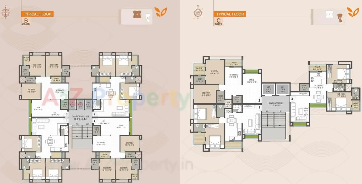 Layout of real estate project Marvella Residency located at Bhimrad, Surat, Gujarat