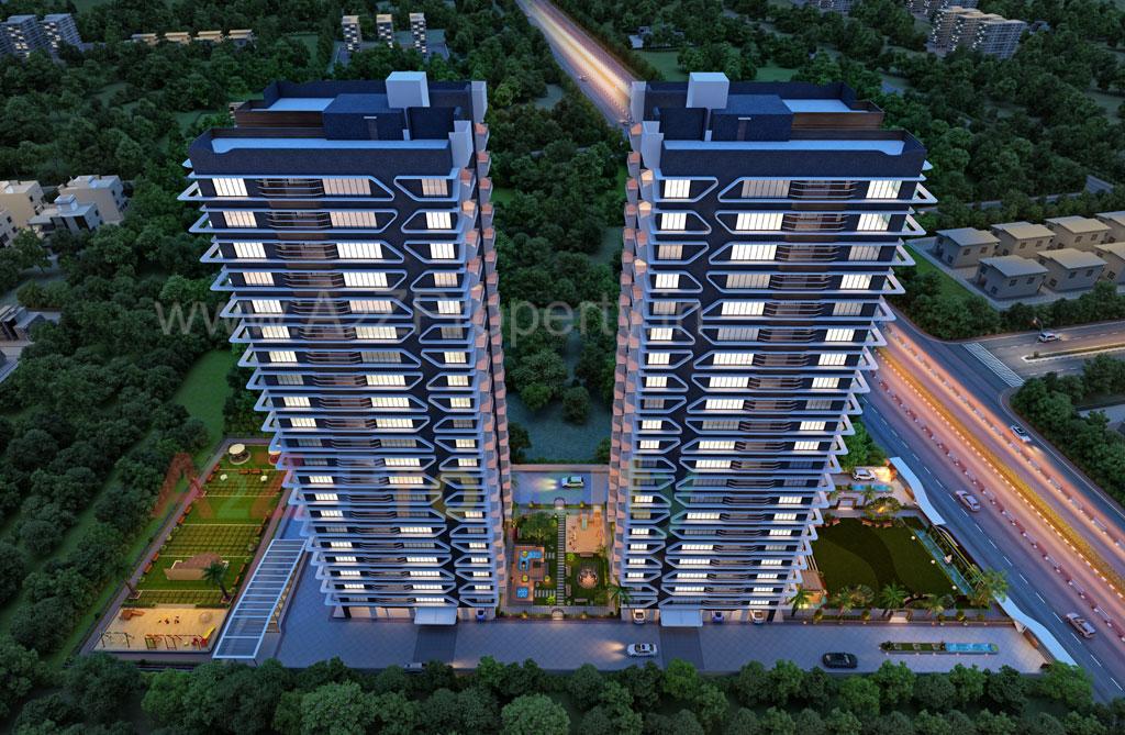 3D Elevation of real estate project Md's Landmark Universe located at Althan, Surat, Gujarat