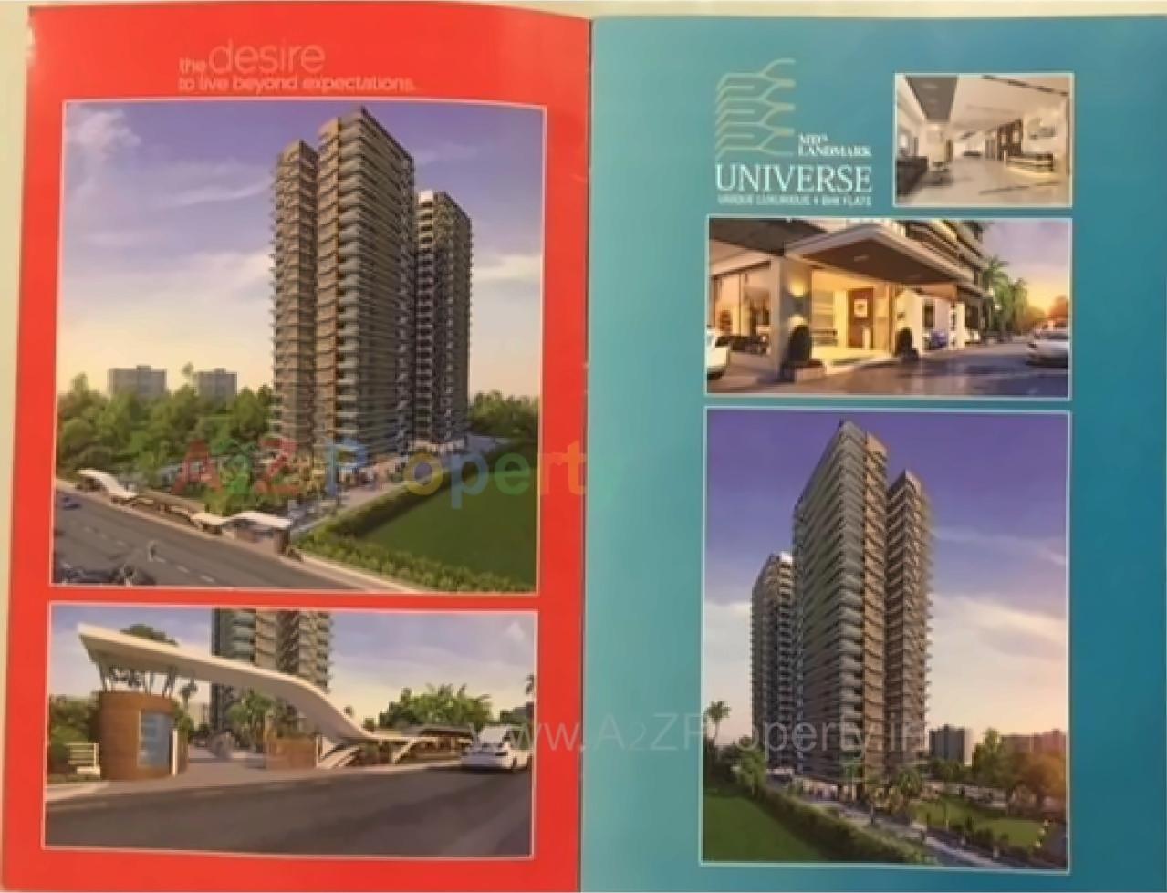 3D Elevation of real estate project Md's Landmark Universe located at Althan, Surat, Gujarat