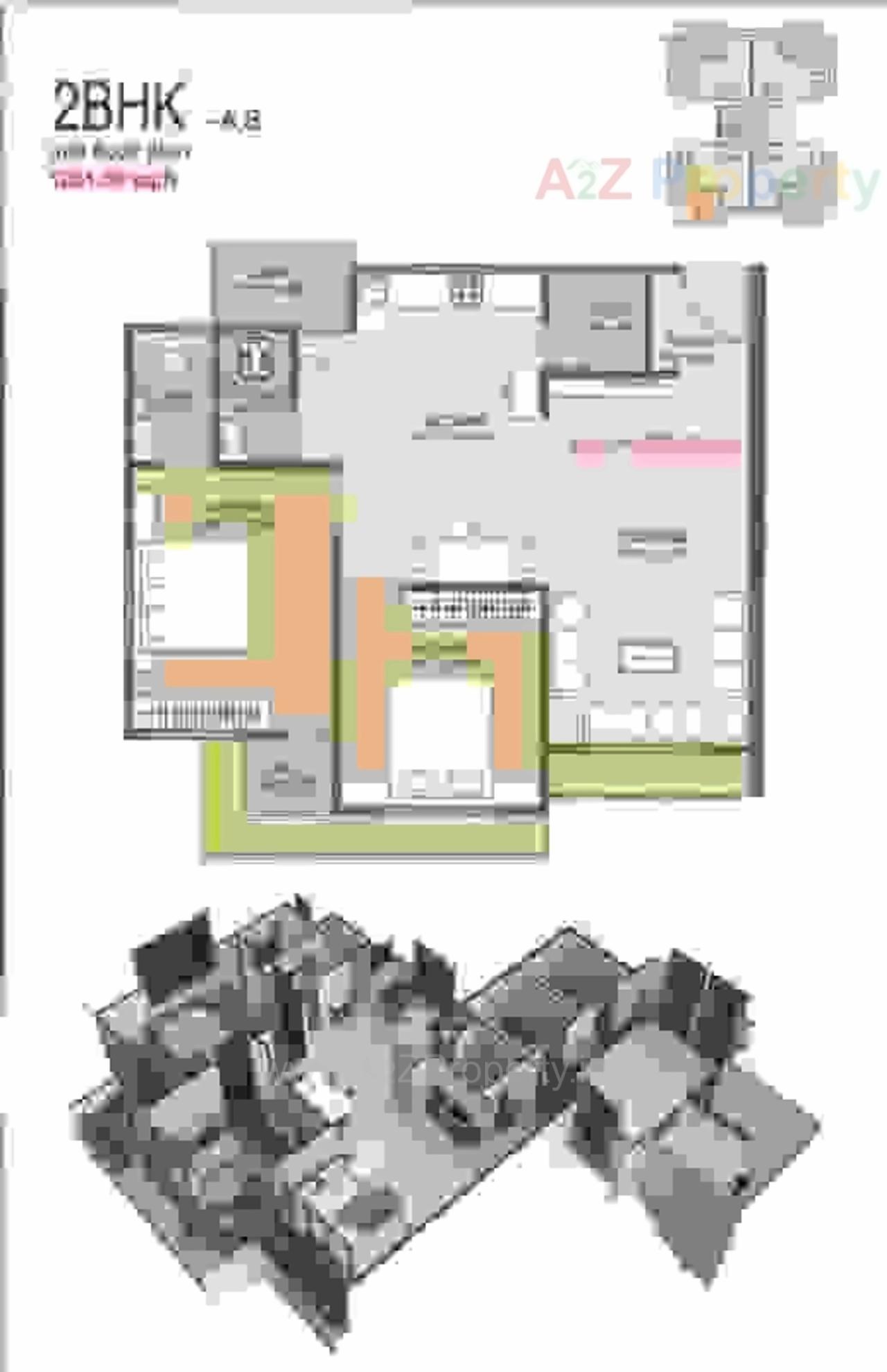 Layout of real estate project Meera Avenue located at Sarthana, Surat, Gujarat