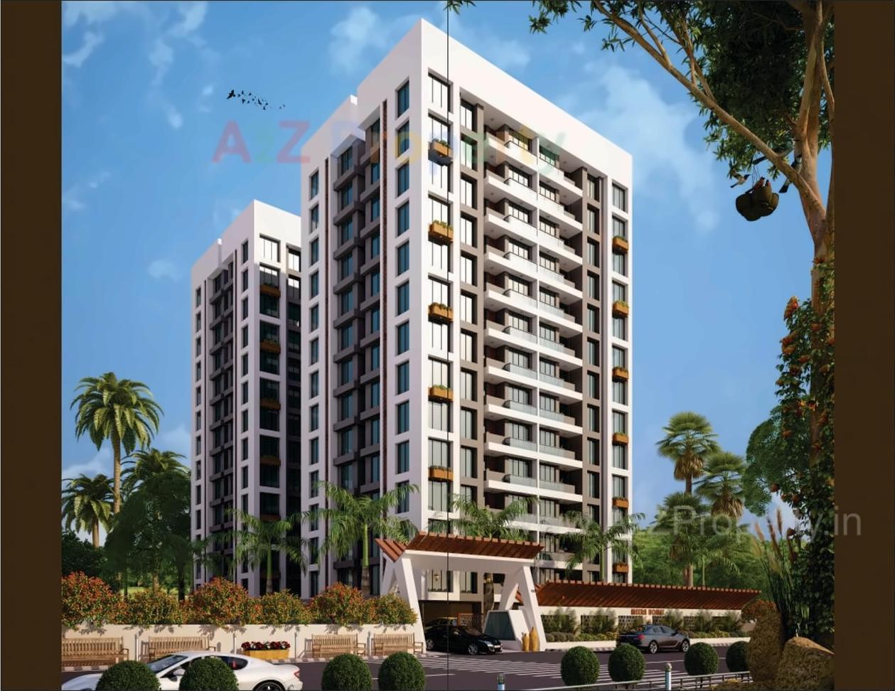 3D Elevation of real estate project Meera Homes located at Varachha, Surat, Gujarat