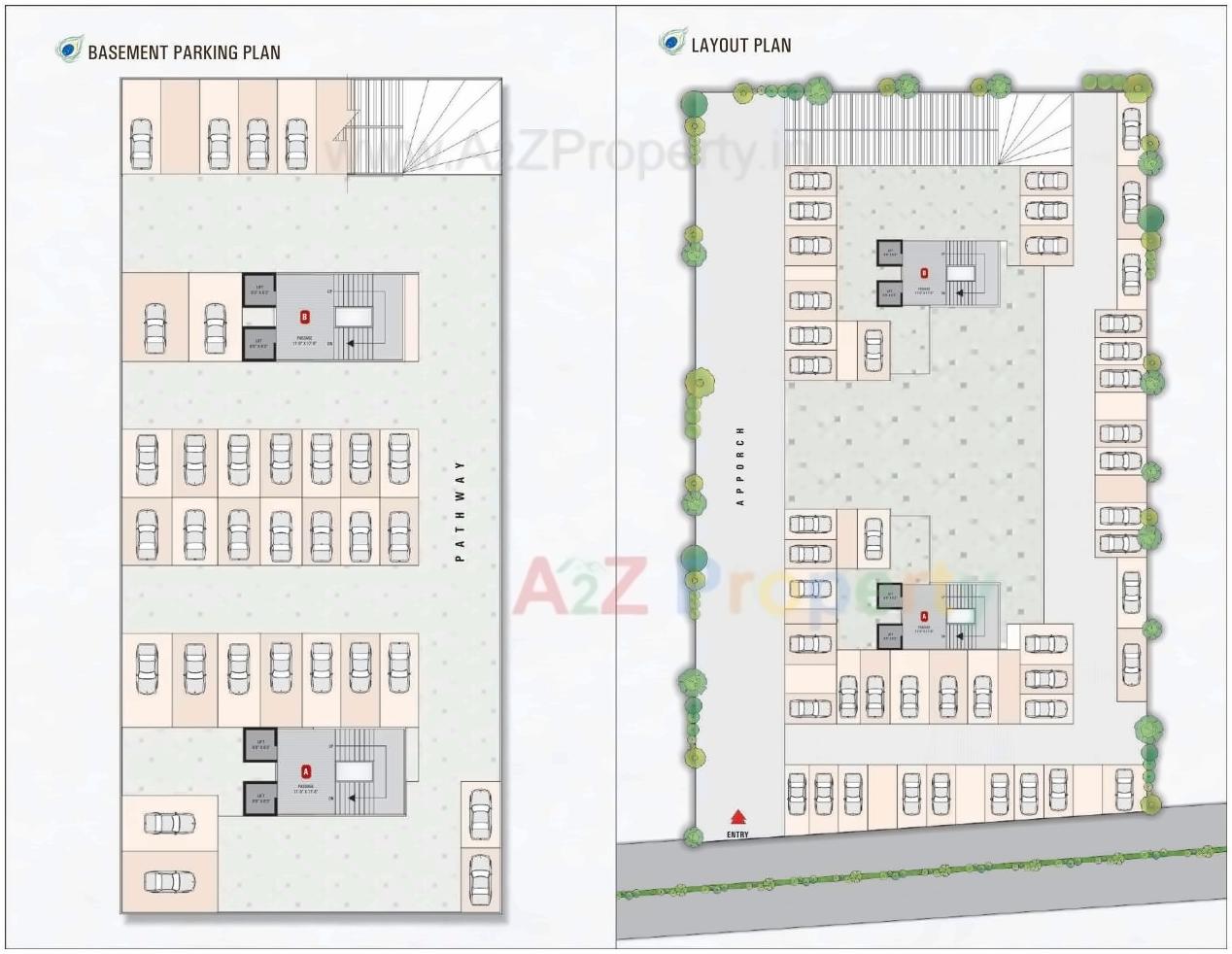 Layout of real estate project Meera Homes located at Varachha, Surat, Gujarat