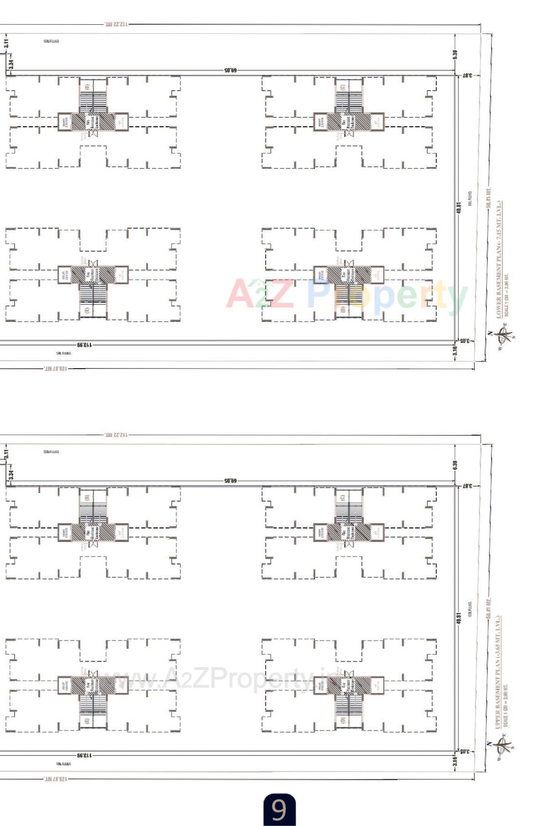 Layout of real estate project Meera Pearl located at Sarthana, Surat, Gujarat