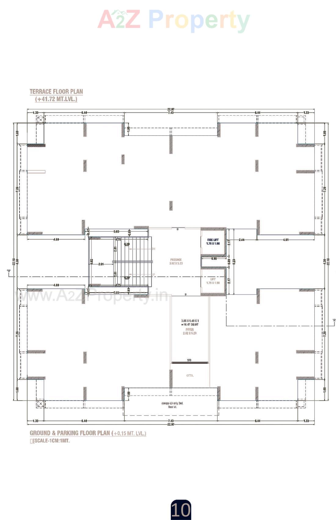 Layout of real estate project Meera Pearl located at Sarthana, Surat, Gujarat