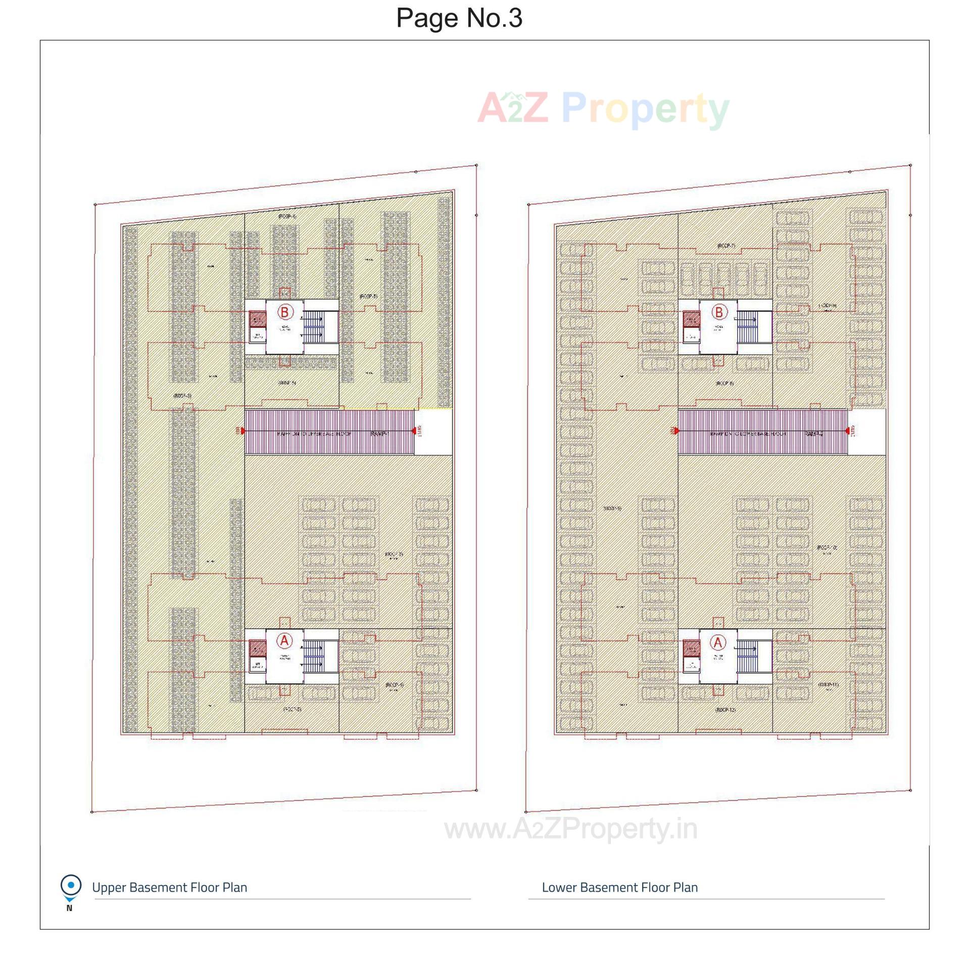 Layout of real estate project Meera Platina located at Althan, Surat, Gujarat