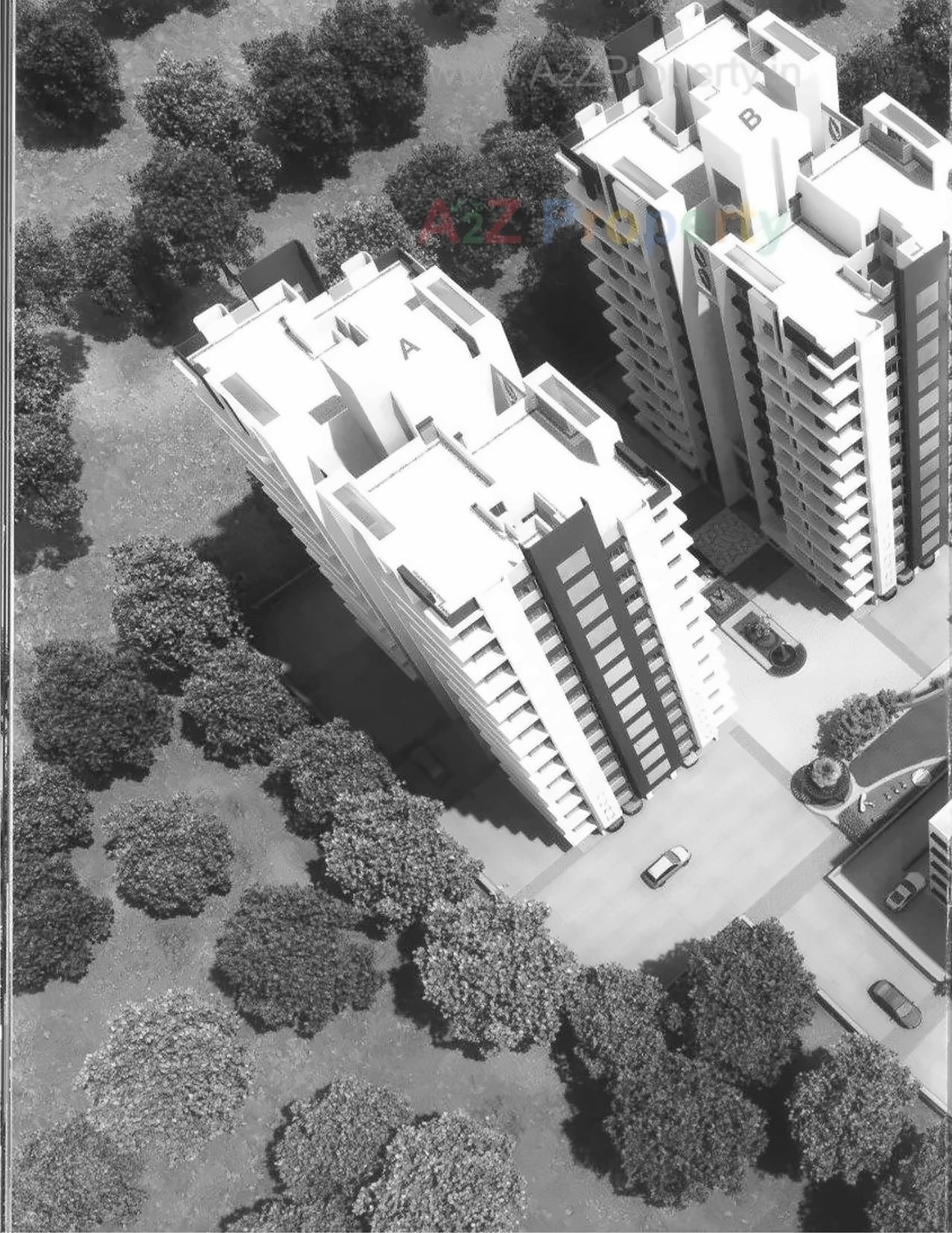 3D Elevation of real estate project Mega Royal located at Adajan, Surat, Gujarat