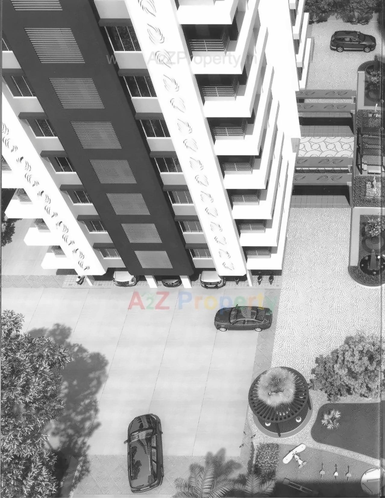 3D Elevation of real estate project Mega Royal located at Adajan, Surat, Gujarat