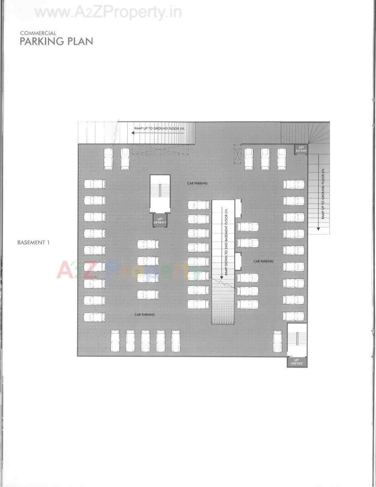 Layout of real estate project Mega Royal located at Adajan, Surat, Gujarat