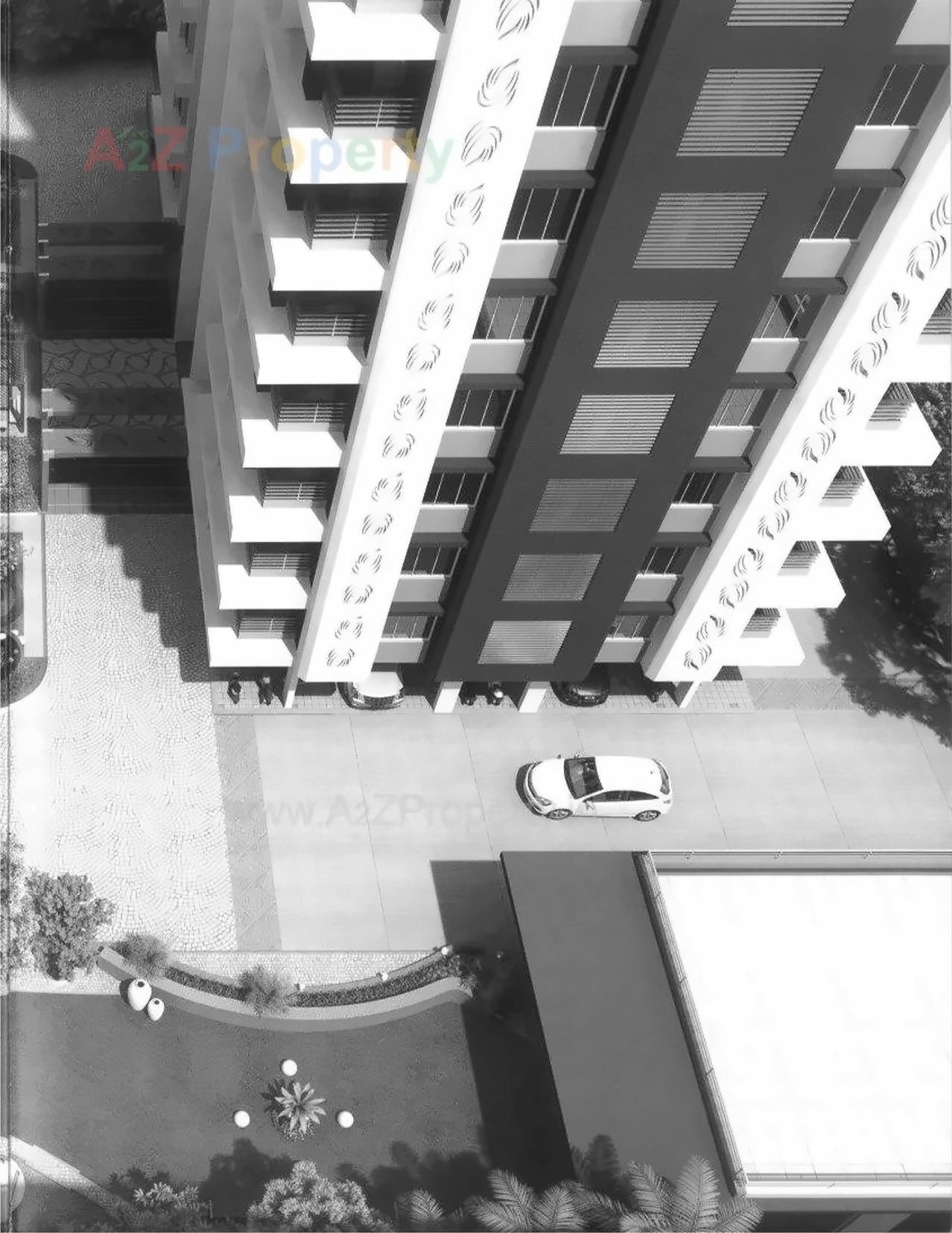 3D Elevation of real estate project Mega Royal located at Adajan, Surat, Gujarat