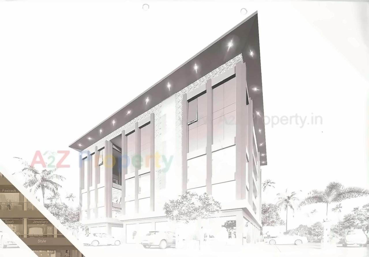 3D Elevation of real estate project Meriton Plaza located at Puna, Surat, Gujarat
