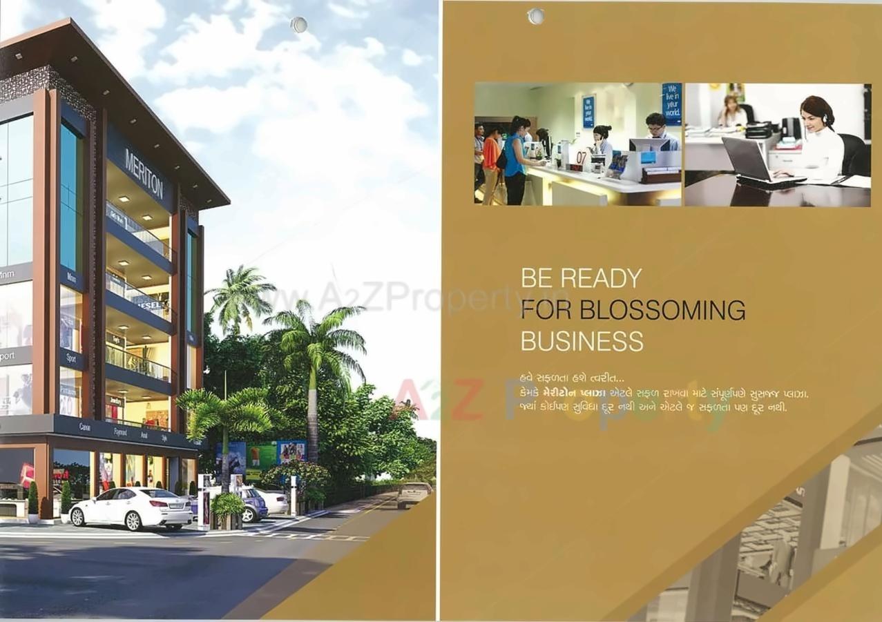 3D Elevation of real estate project Meriton Plaza located at Puna, Surat, Gujarat