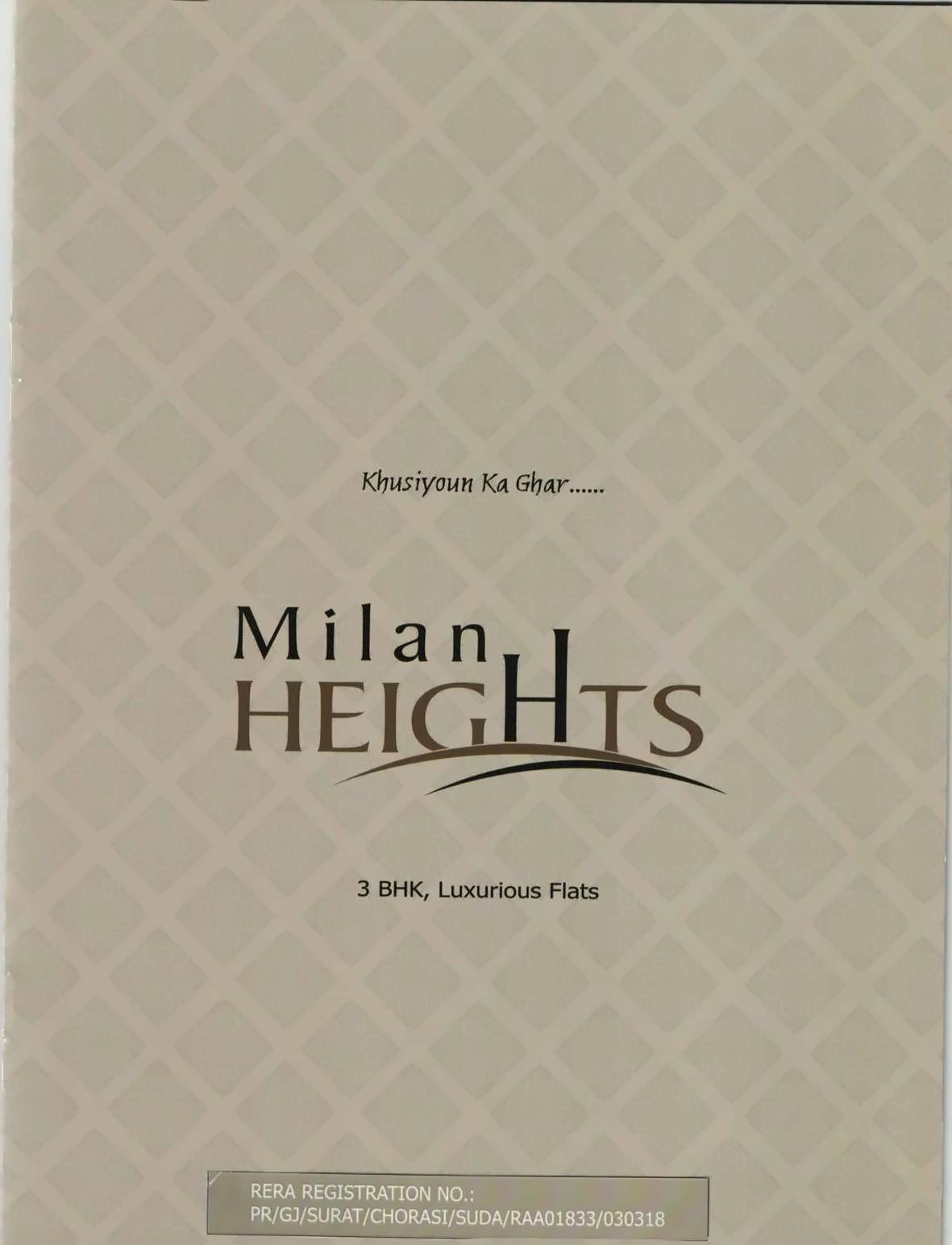  of real estate project Milan Heights located at Tavara, Surat, Gujarat