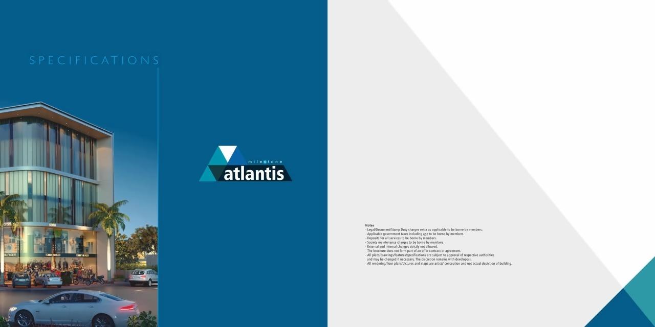  of real estate project Milestone Atlantis located at Vesu, Surat, Gujarat