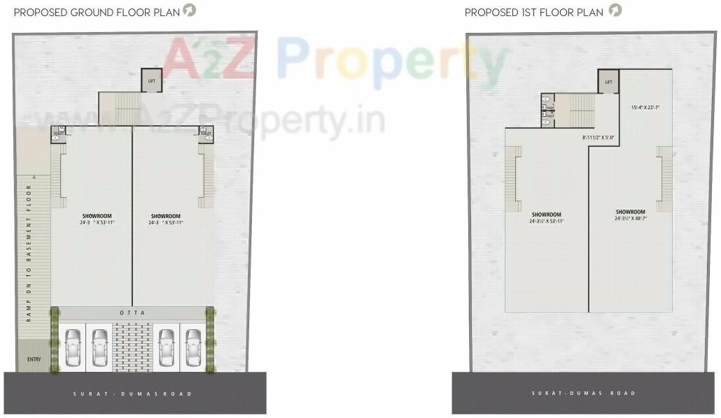 Layout of real estate project Milestone Elements located at Surat, Surat, Gujarat