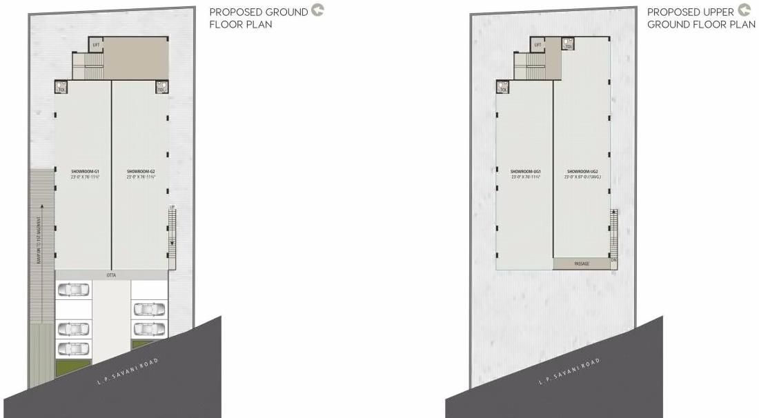 Layout of real estate project Milestone Fiesta located at Adajan, Surat, Gujarat