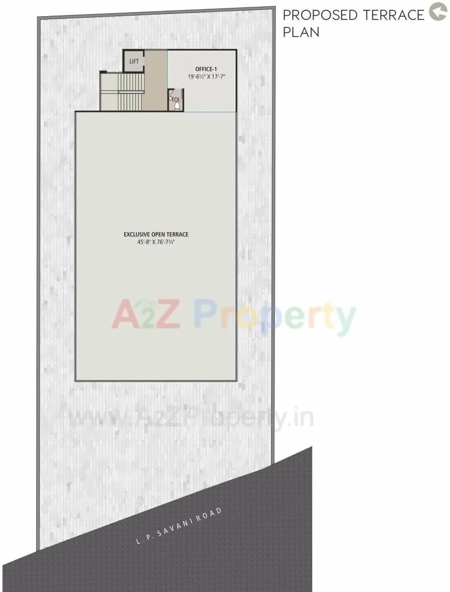 Layout of real estate project Milestone Fiesta located at Adajan, Surat, Gujarat