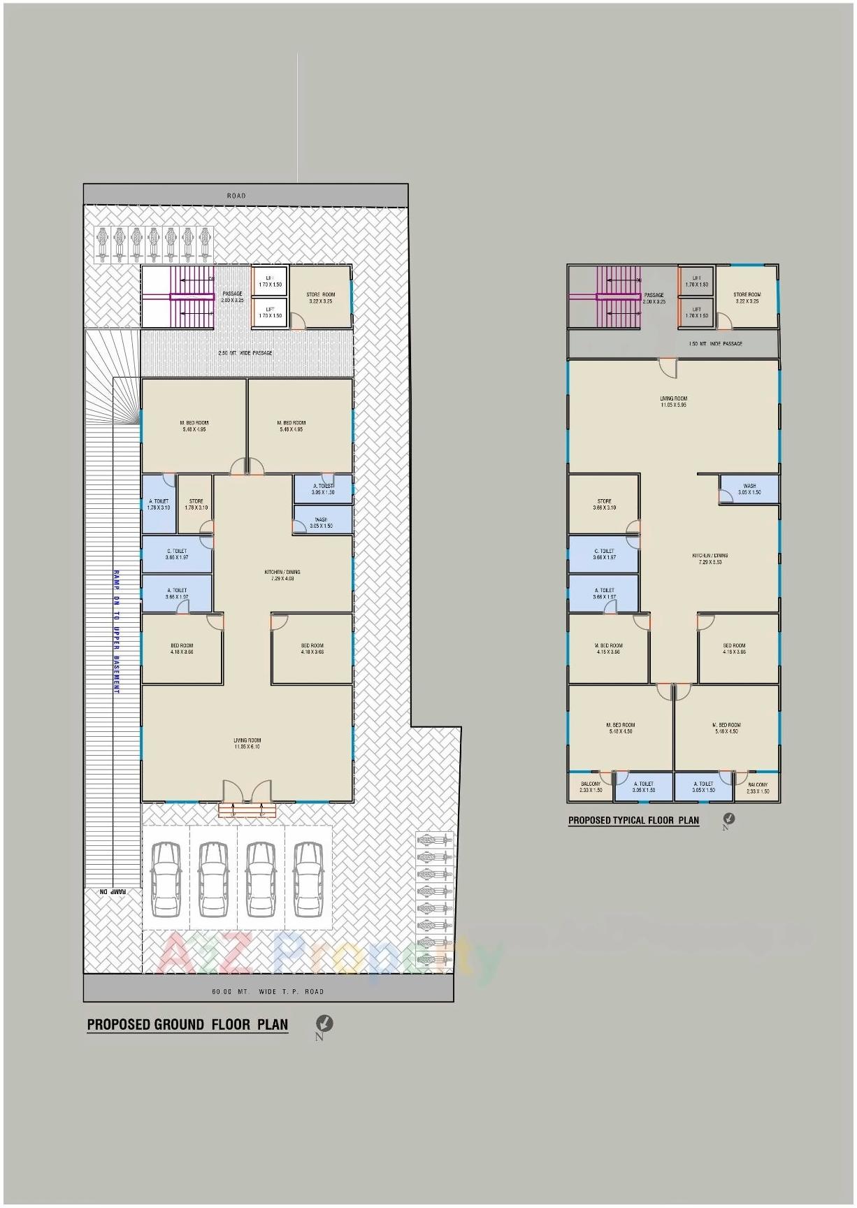 Layout of real estate project Milestone Indigo located at Khatodara, Surat, Gujarat
