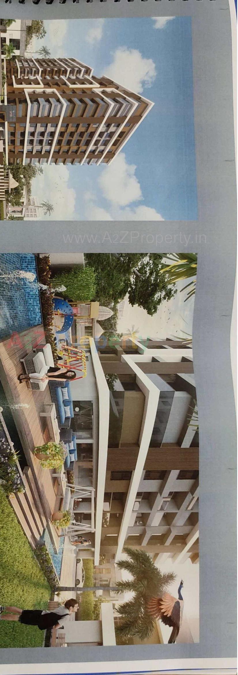 3D Elevation of real estate project Milestone Spiti located at Vesu, Surat, Gujarat