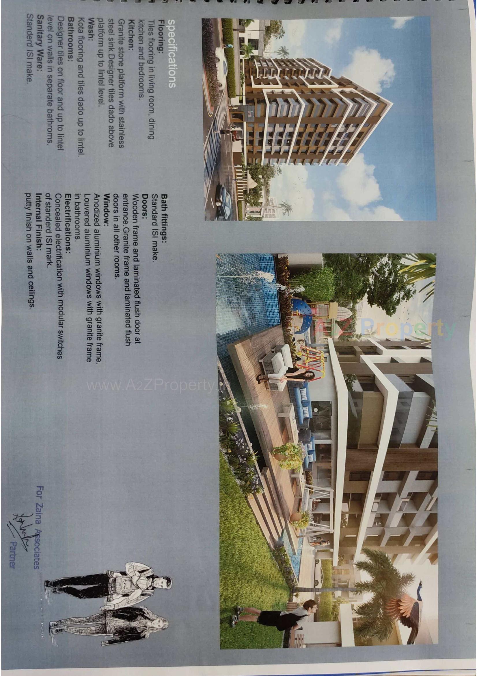  of real estate project Milestone Spiti located at Vesu, Surat, Gujarat