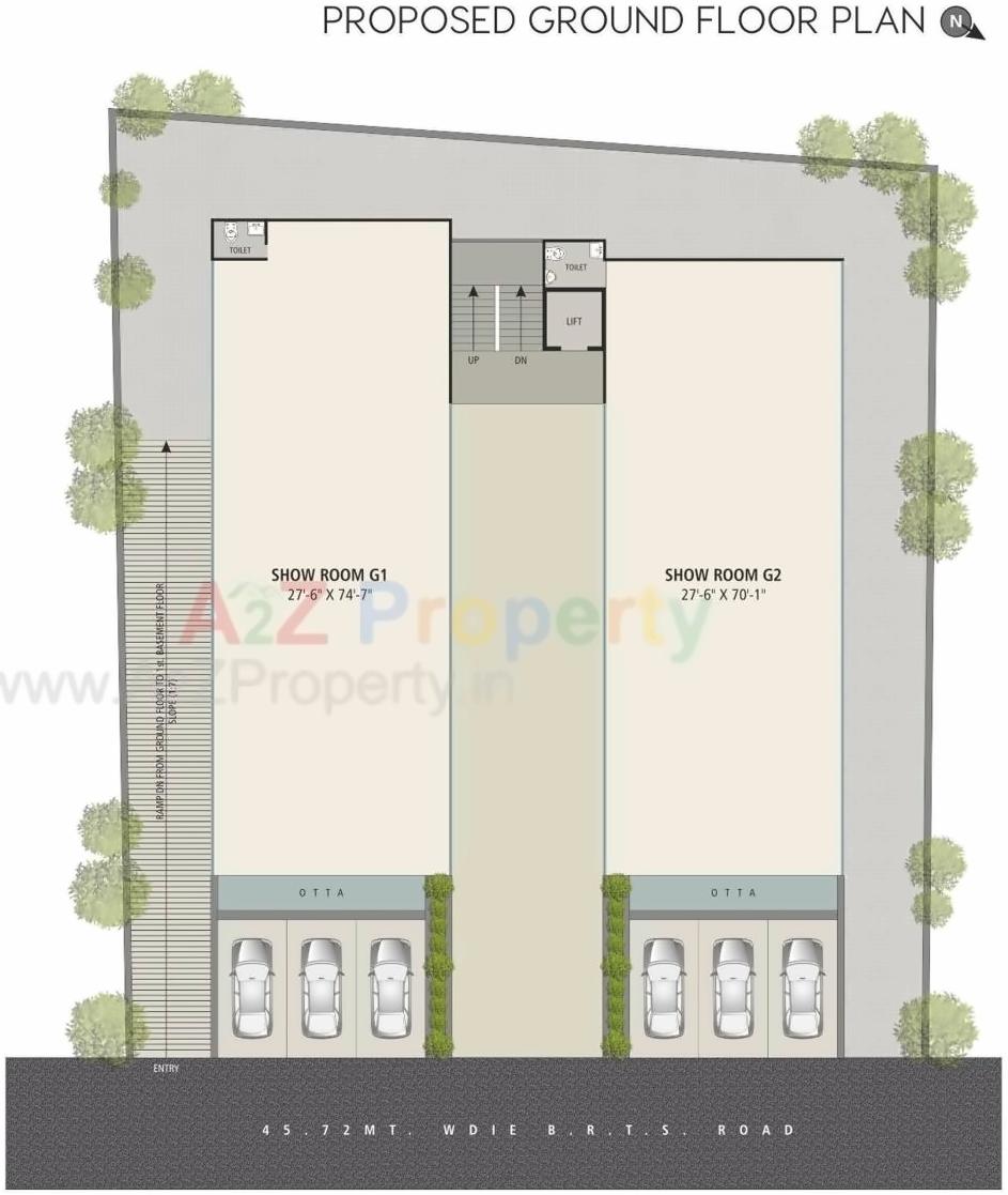 Layout of real estate project Milestone Vibrant located at Surat, Surat, Gujarat